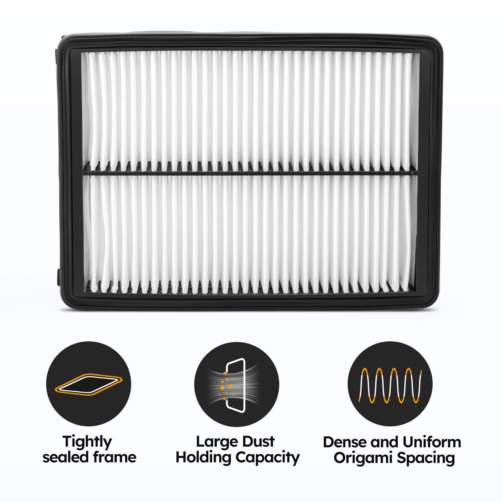 CA11943 Engine Air Filter for 2017-2020 HYUNDAI Santa Fe,2020-2023 HYUNDAI Palisade/2015-2021 KIA Sedona,2016-2020 KIA Sorento,2