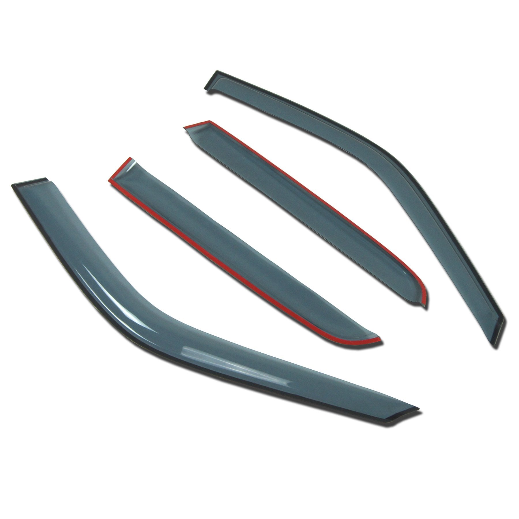 Tuningpros Outside Mount Window Vent Visors Rain Guards Compatible With Dodge Durango 2004-2009 | Side Window Wind Deflectors Ra