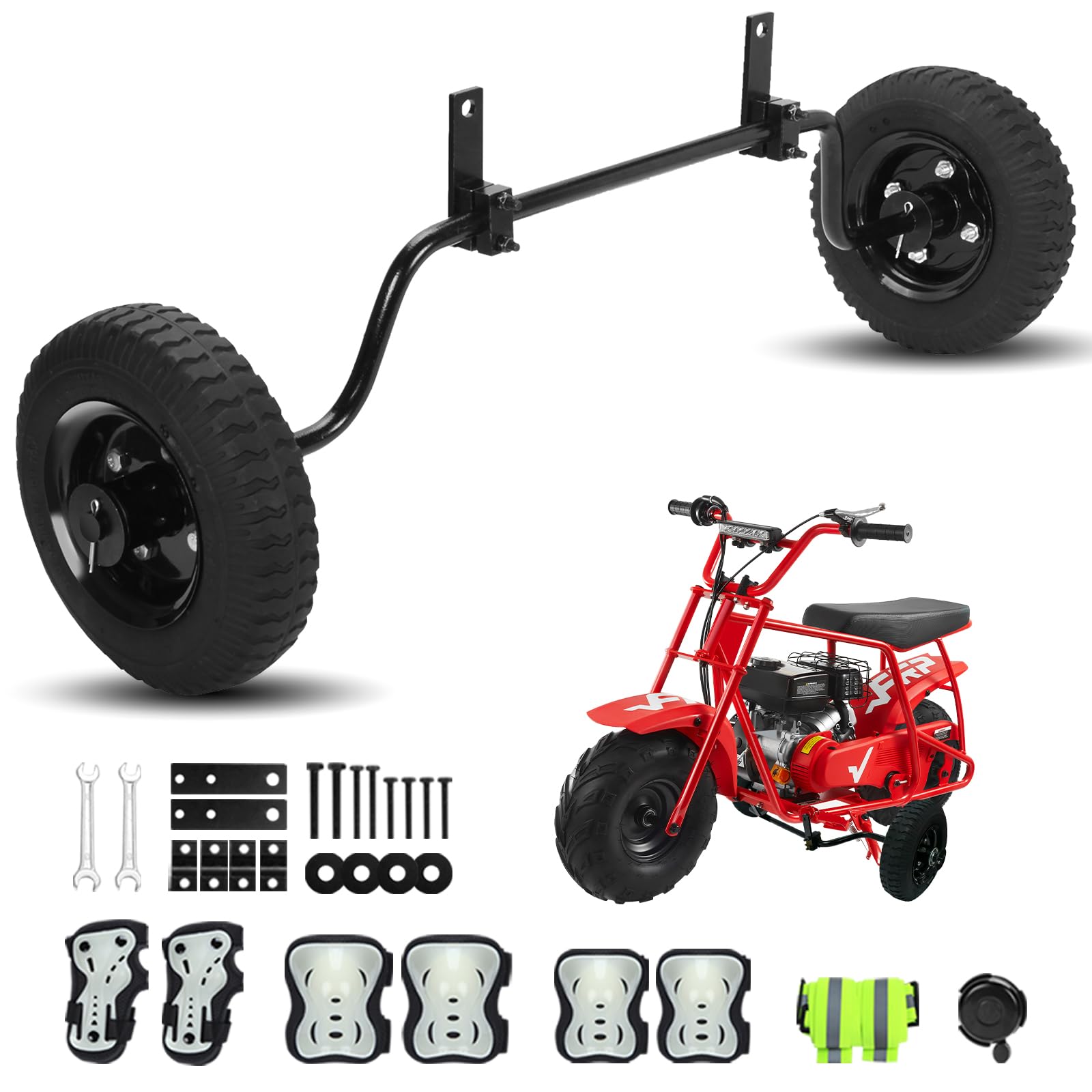 Dirt Bike Training Wheels Compatible with Honda Z50, Coleman CT100U CC100X CT200U B100 B200 BT200X RT200, Xtreme 99cc&40cc mini 