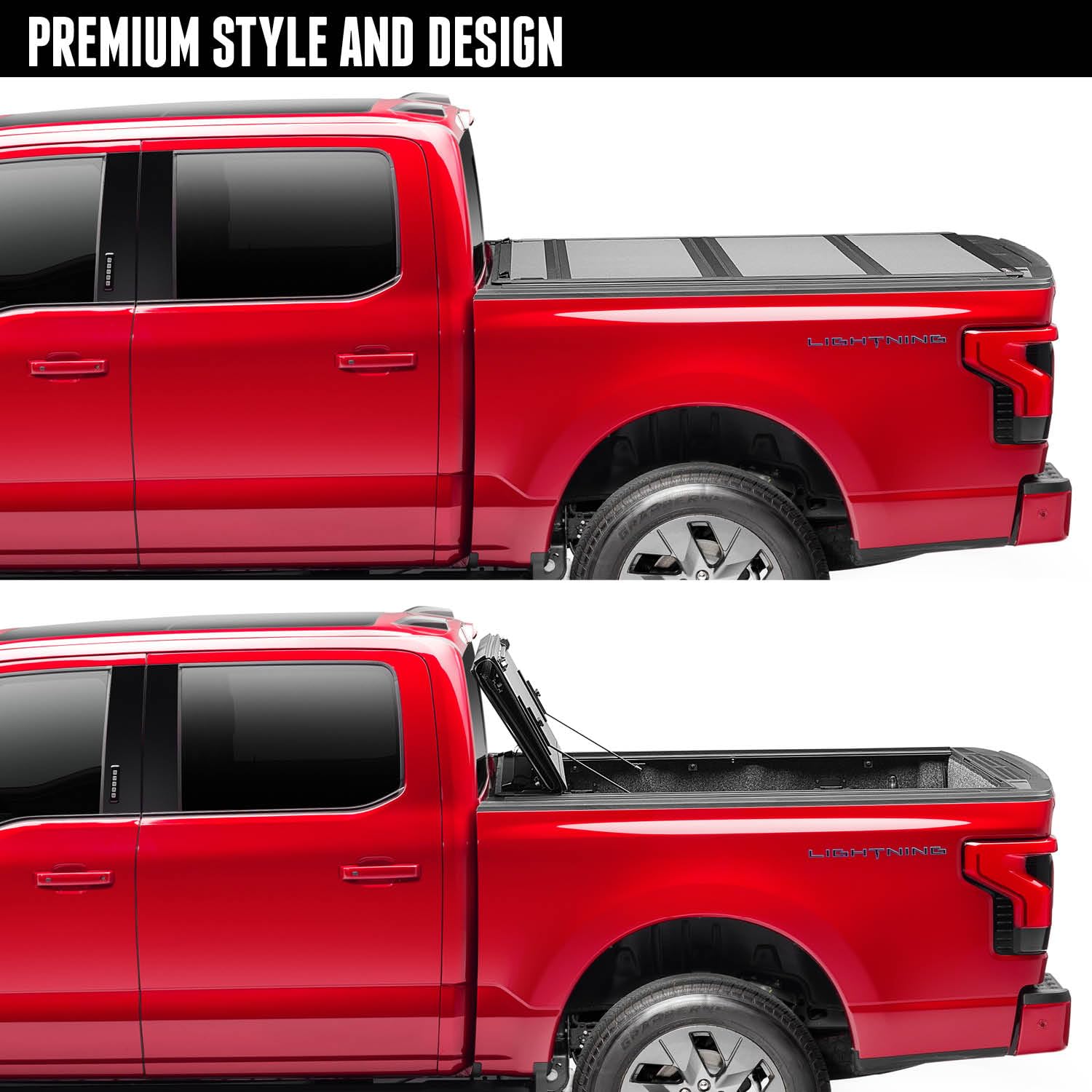 Realtruck Bak Bakflip Mx4 Hard Folding Truck Bed Tonneau Cover | 448330 | Fits 2017-2025 Ford F-250/350 Super Duty 6' 10'' Bed (