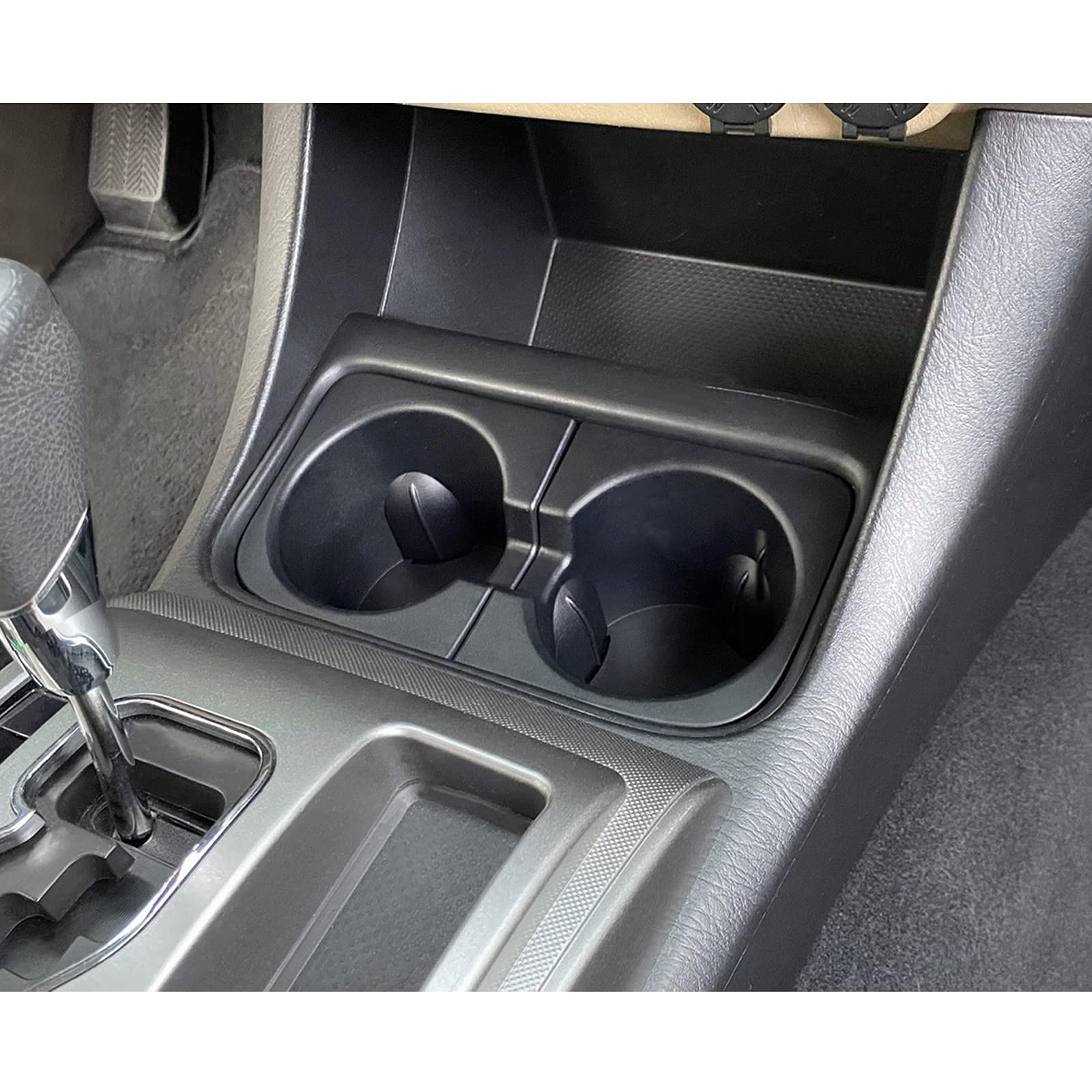 JDMCAR Cup Holder Inserts for Toyota Tacoma 2005-2015, Durable Black TPE Plastic Rubber Accessories