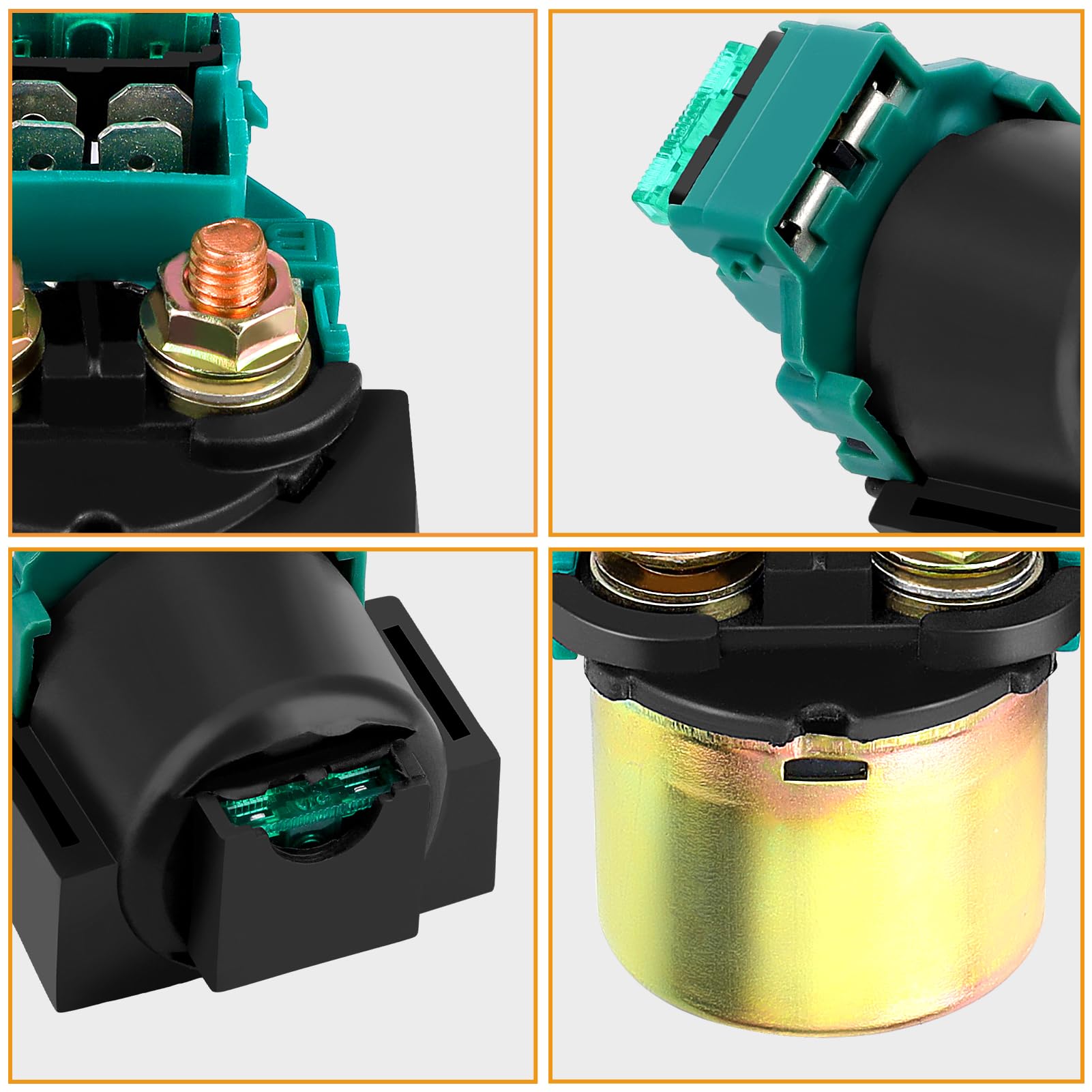 Starter Solenoid Relay Compatible With Kawasaki Bayou 220 250 Ninja 1000 600 For Honda Shadow 600 Cb750 Cb400 Cb650 Cb900 Crf150