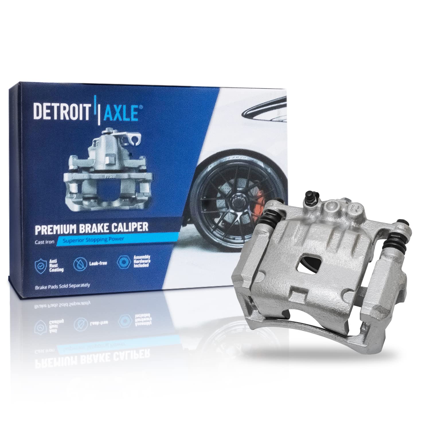 Detroit Axle - Front Right Brake Caliper w/Bracket Replacement for 2004 2005 2006 2007 2008 2009 Kia Spectra Spectra5