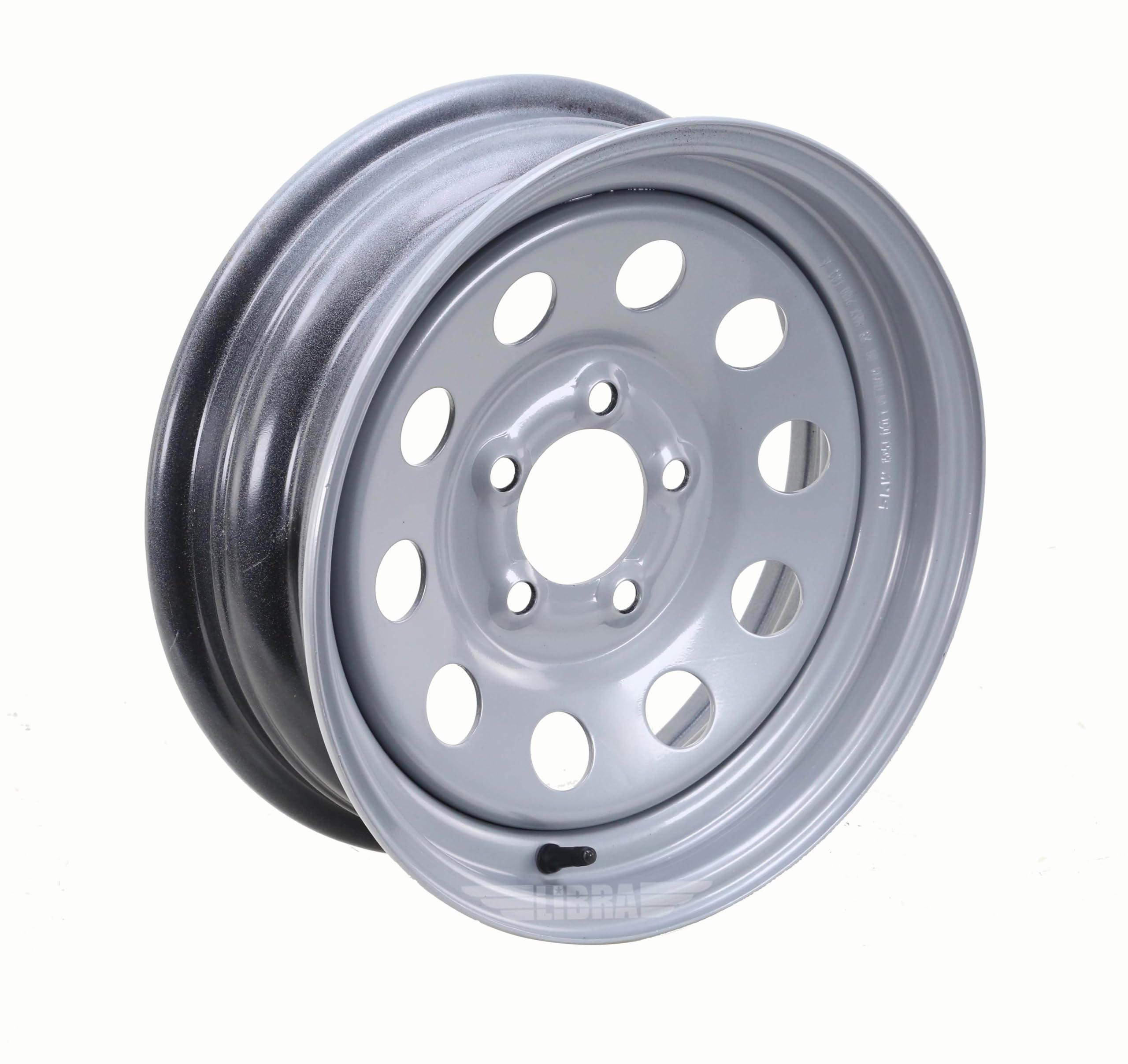Free Country Trailer Tire Wheel Assembly St175/80R13 8-Ply D 97M 5 Lug On 4.5'' Pcd Silver Mod Rim,Set 2