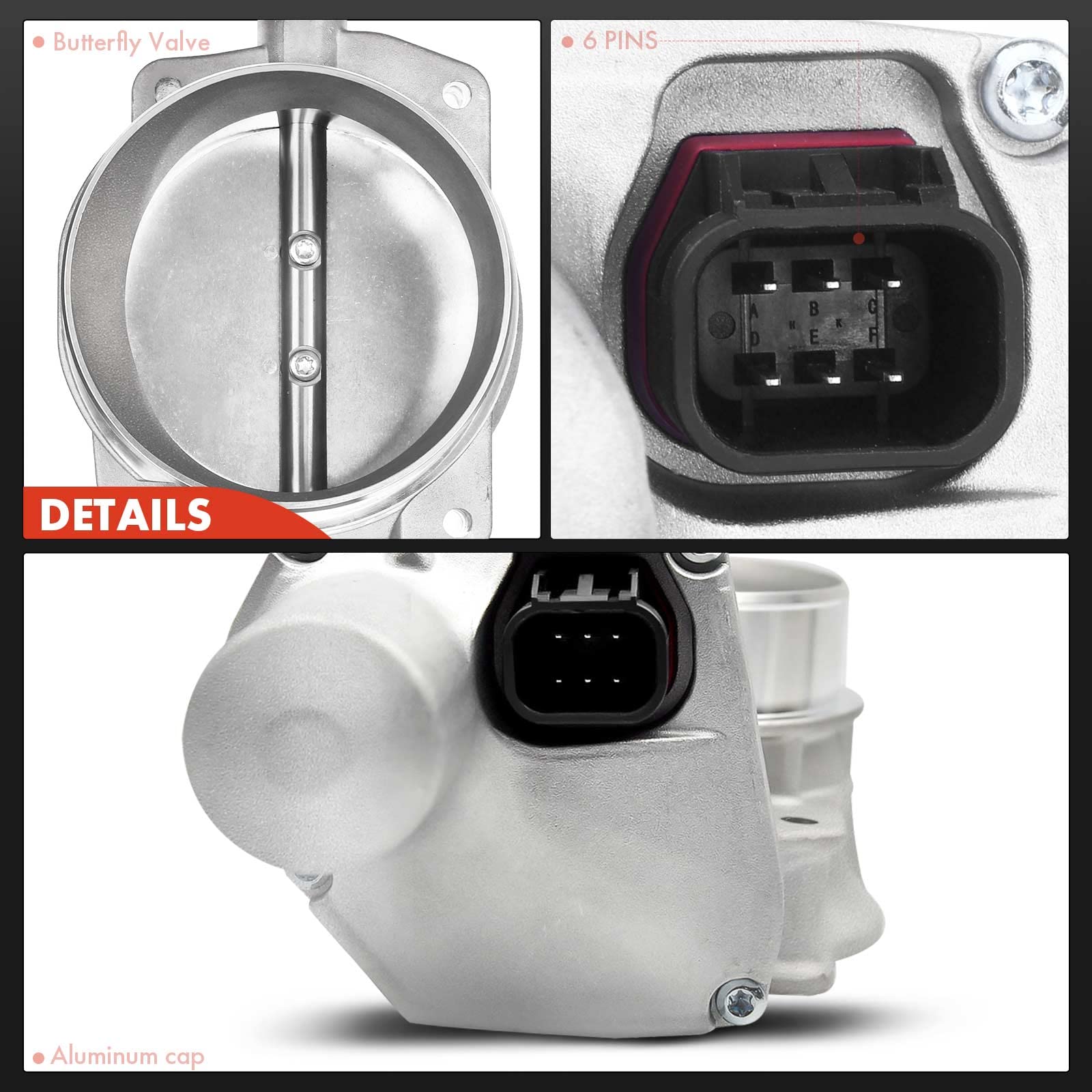 A-Premium Electronic Throttle Body Compatible With Cadillac Cts 2006-2007 & Chevrolet Corvette 2005-2008 & Pontiac Gto 2005-2006