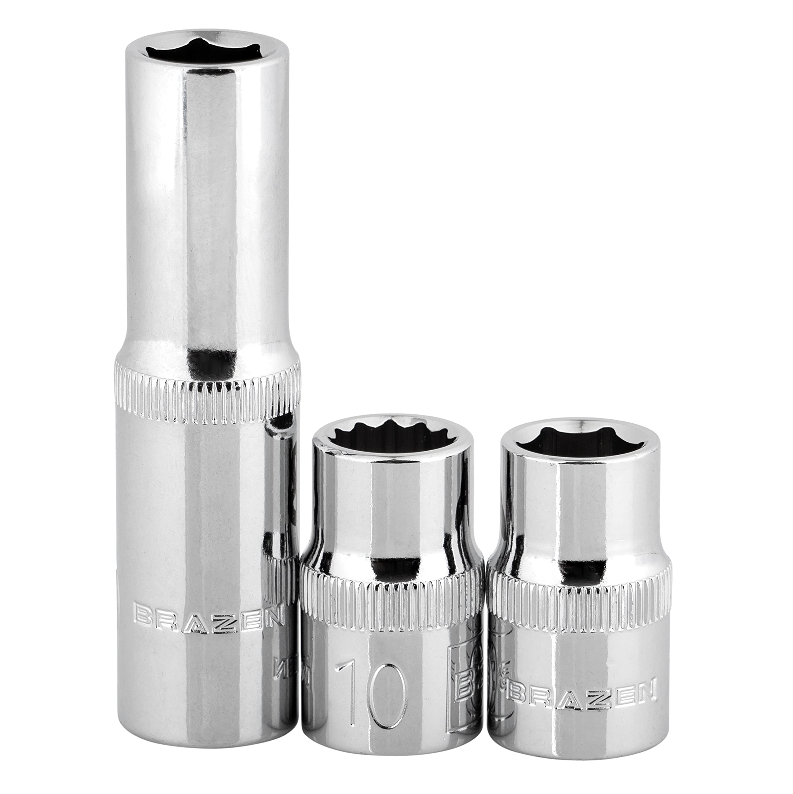 Brazen 10Mm Socket Three Pack (3/8'' Drive, Multi-Type)