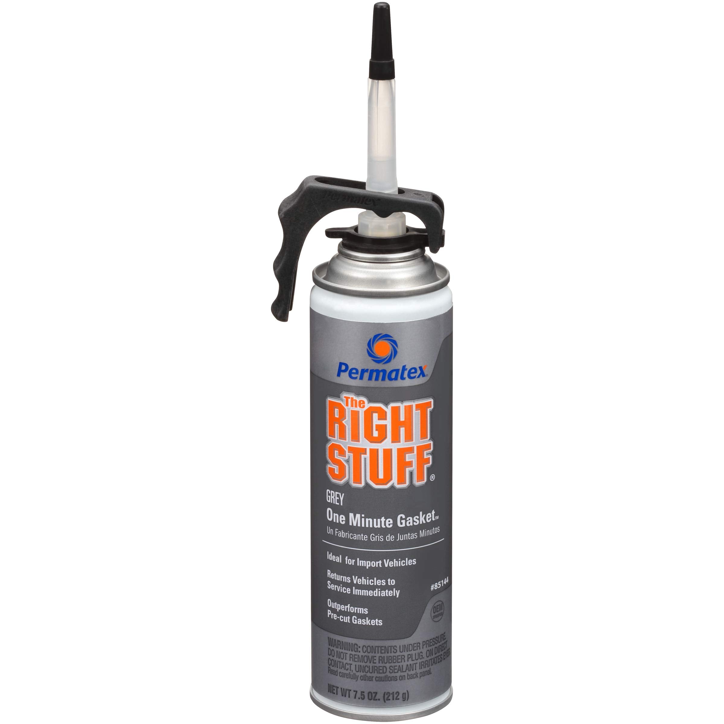 Permatex 85144 The Right Stuff 1 Minute Grey Gasket Maker, 7.5 Oz