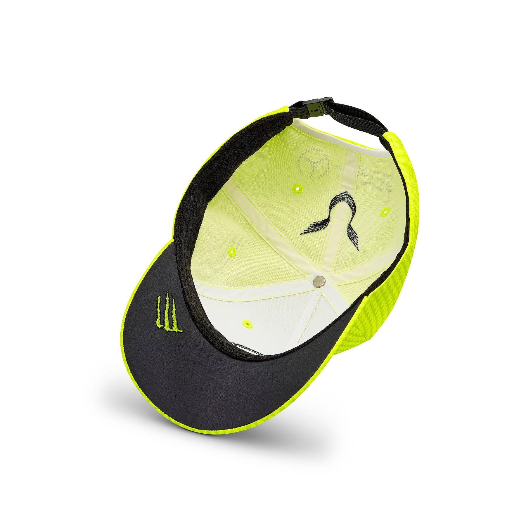 PUM’S Mercedes AMG Petronas 2023 Lewis Hamilton Hat - Unisex One Size - Neon Yellow - Polyester - Model 701223402005000