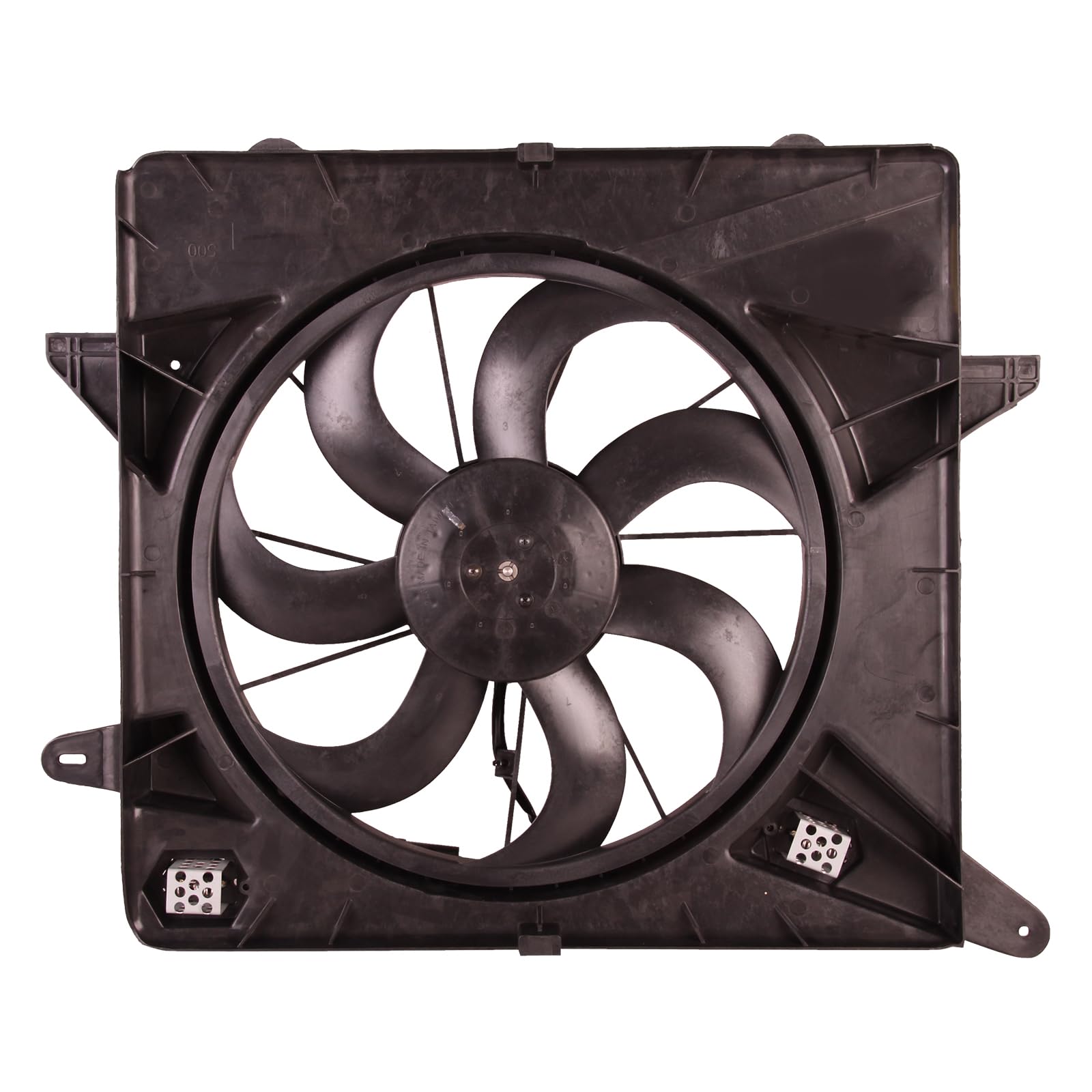 TYG Upgraded Cooling Fan Assembly for 2012-2016 Cadillac SRX 3.6L/ 2010-2011 3.0L | Racing-Level OE Replacement Engine Radiator 