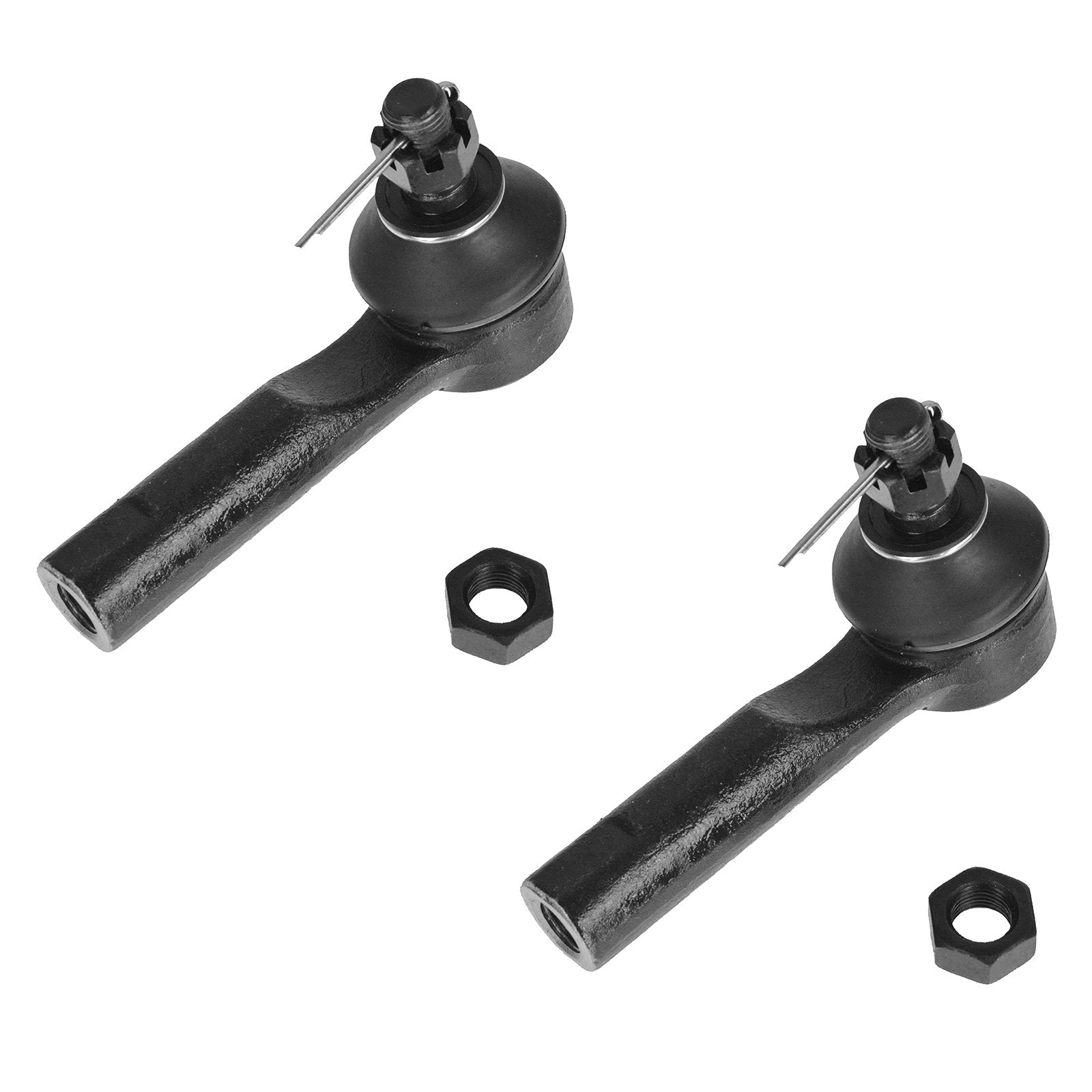 Trq Front Driver & Passenger Side Inner & Outer Steering Kit Steering Rack & Pinion Bellow Tie Rod Compatible With 1998-2001 Nis