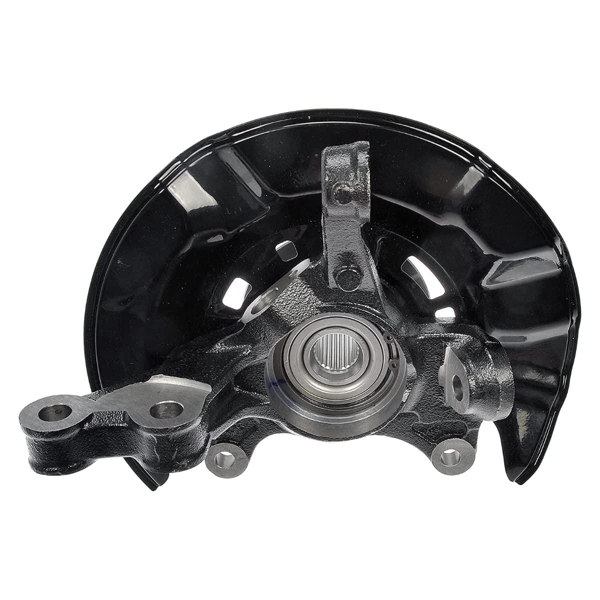 Auto Shack Front Steering Knuckle & Wheel Bearing Hub Assembly, 5 Lugs, Passenger Side Replacement for 2009-2013 Toyota Corolla Matrix, Black