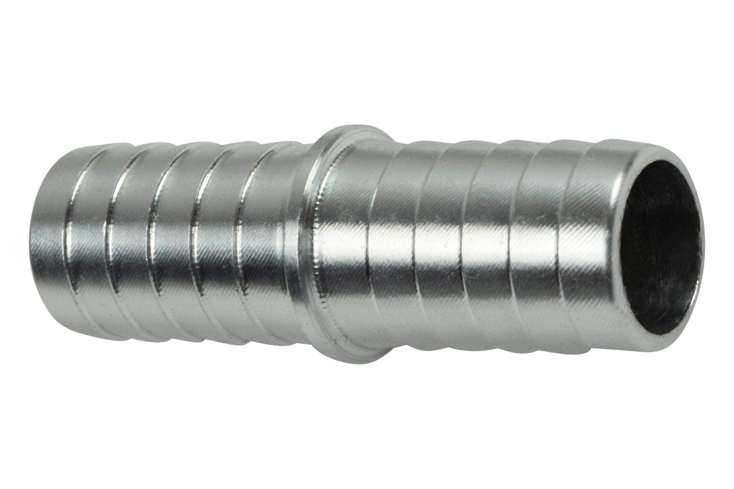 Ict Billet 5/8'' To 5/8'' Inch Hose Barb Splice Coupler Repair Fitting Adapter Connector Radiator Coolant Intercooler Heat Excha