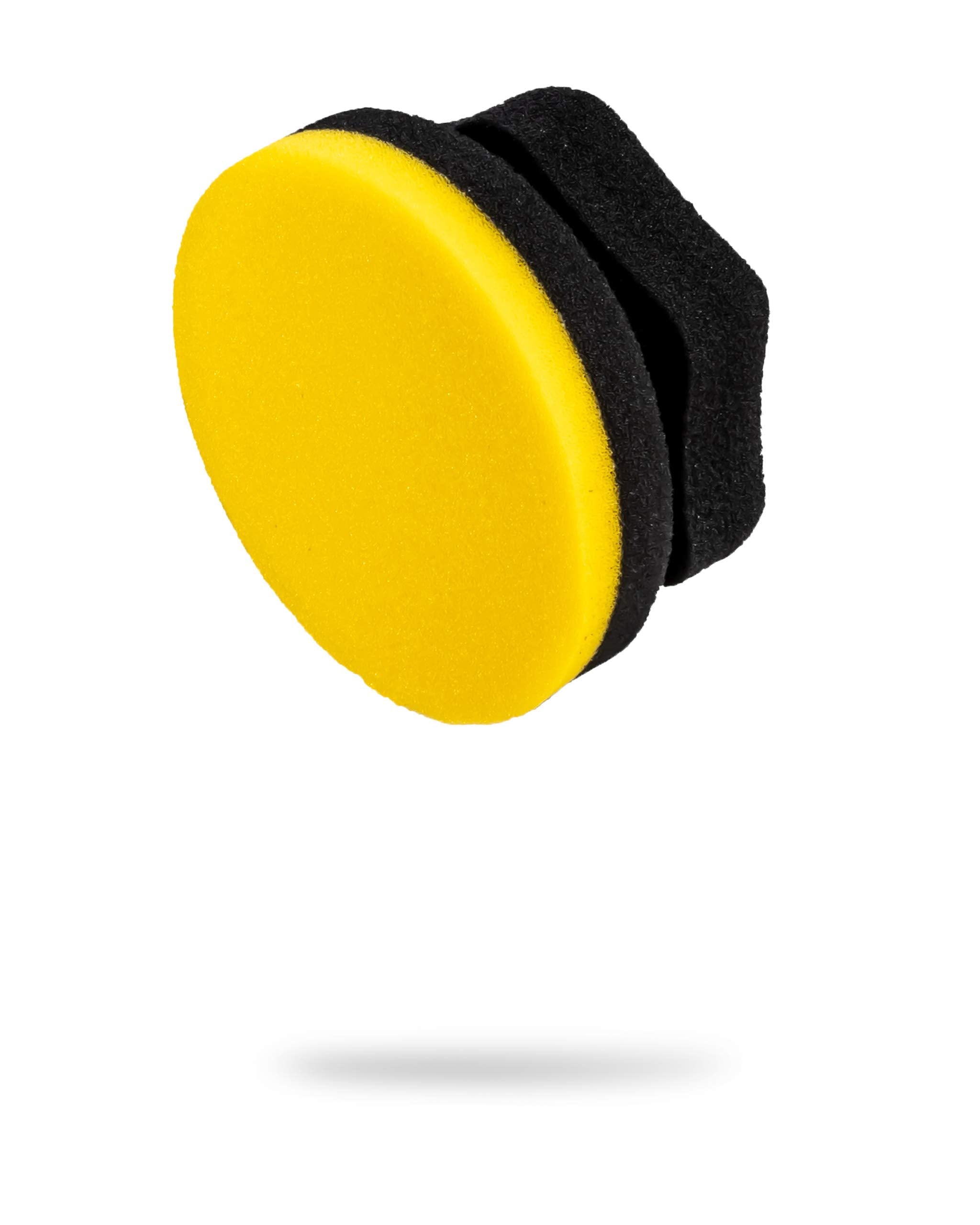 Adam'S Polishes Yellow Hex Grip Car Wax Foam Applicator - Waxing Kit Glaze Sealant Liquid Paste Wax Ceramic Coating | Auto Acces