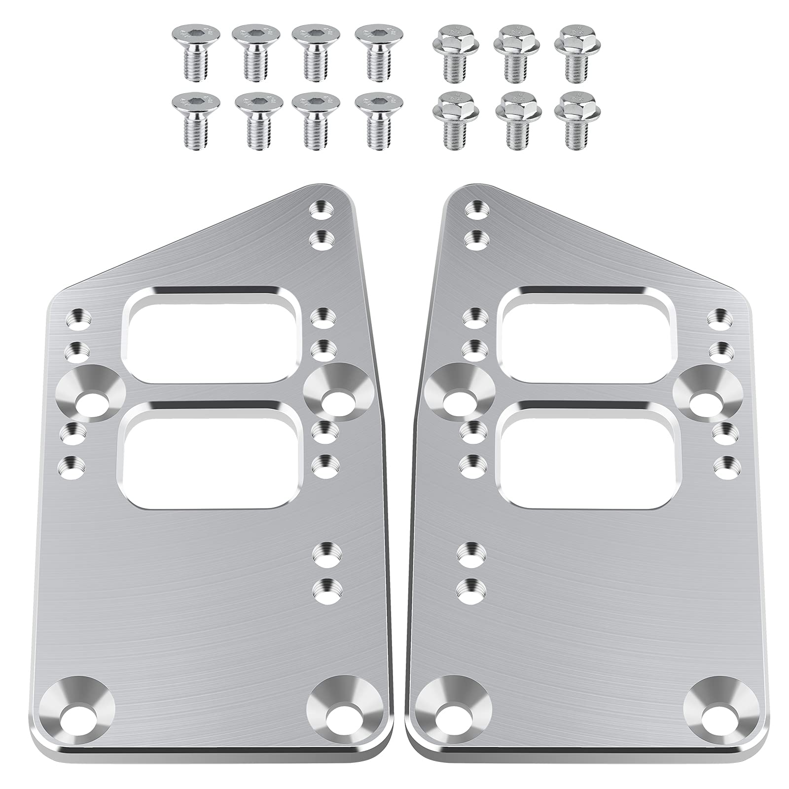 LS Swap Motor Mounts Adapter Plates - LS Conversion Adjustable Universal Swap Bracket Small Block,SBC Vehicle to LS Engine LS1 L