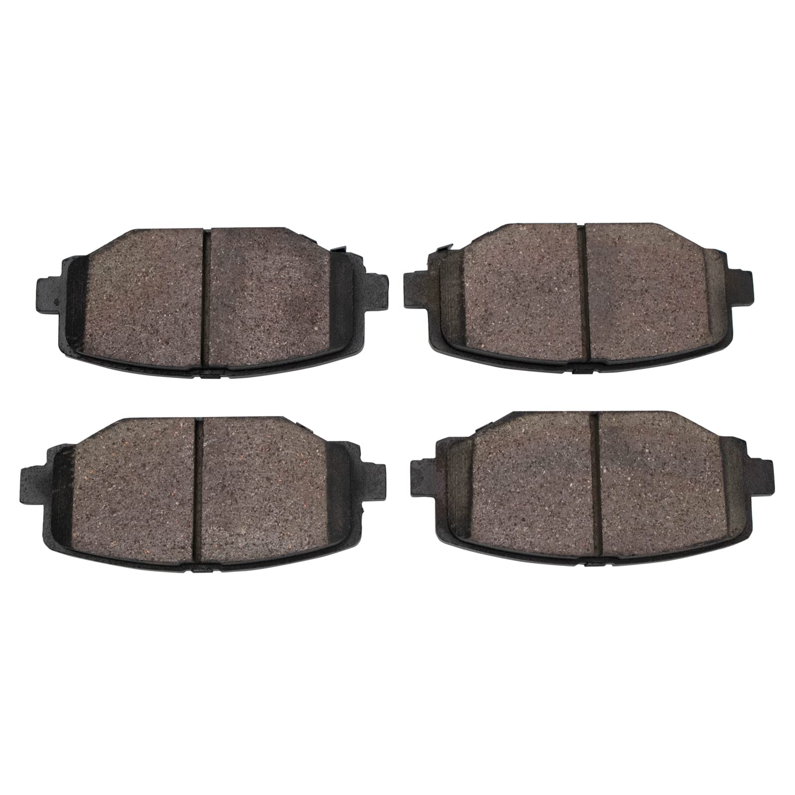 TRQ Rear Brake Pads Ceramic Compatible with 2012-2016 Chrysler Town Country 2011-2020 Dodge Grand Caravan 2012-2020 Journey 2012
