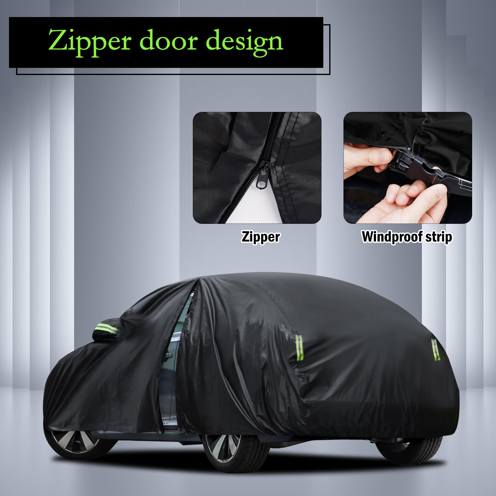 Car Cover Custom Fit For Volkswagen Beetle 2 Door 1998-2019, Waterproof All Weather Full Exterior Cover Rain Sun Hail Protector