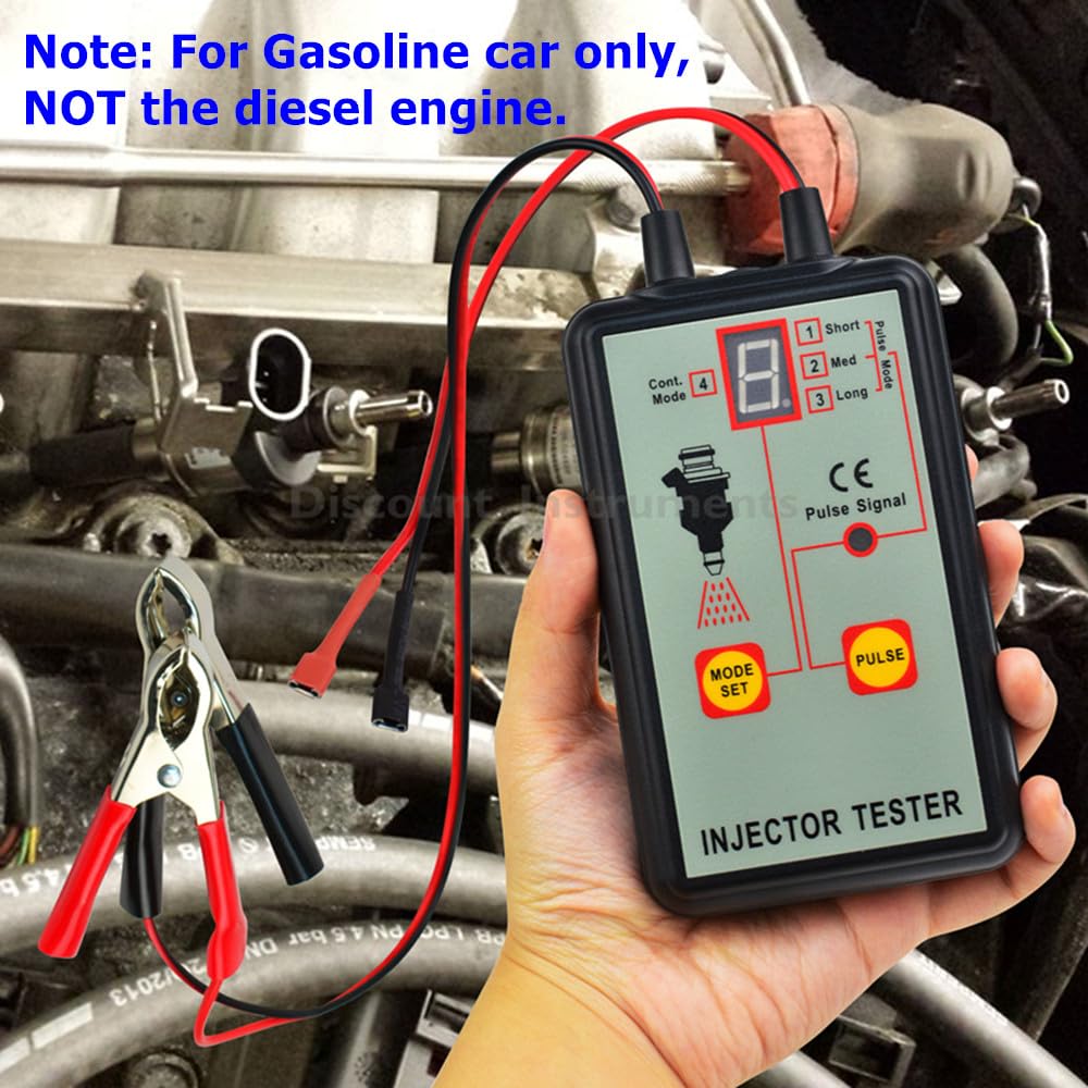 EM276SET Fuel Injector Tester & Adapter DIY Cleaning Tool Kit Set (Fuel Injector Tester + Adapter) Fuel System Cleaner Gasoline