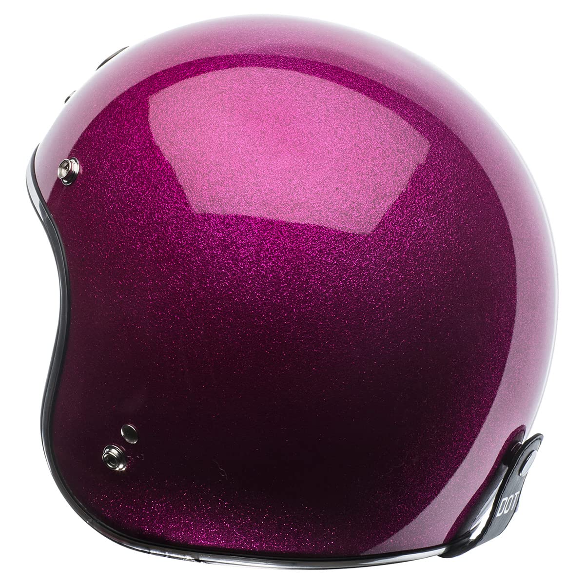 TORC T50 BGSF XL 3/4 Helmet - Bubble Gum Pink, X-Large, Suede, Route 66 Speciality Paint