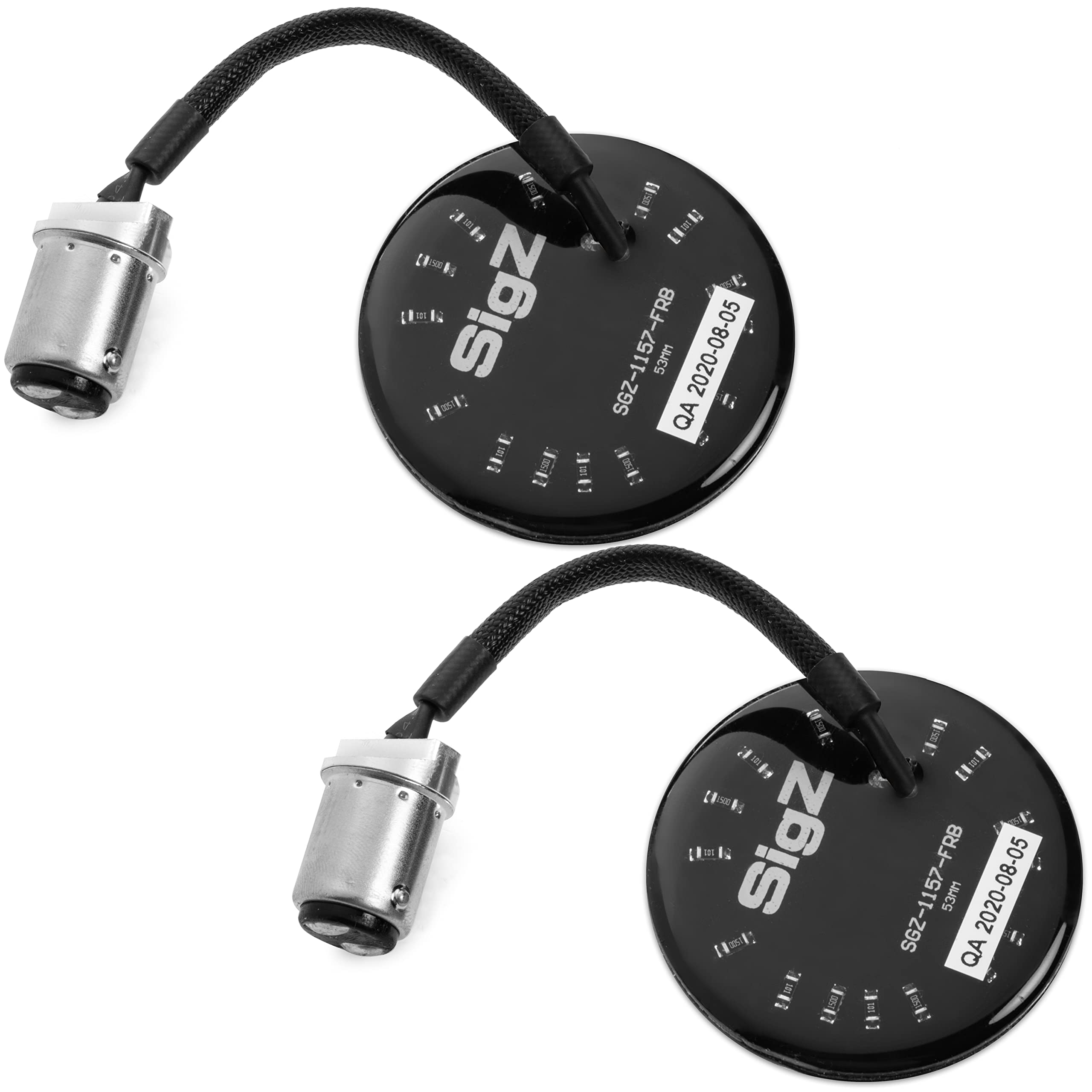 Rogue Rider Industries LED Turn Signal Light Kit - Front & Rear, 1157 White/Amber & Red, Compatible with Harley Davidson