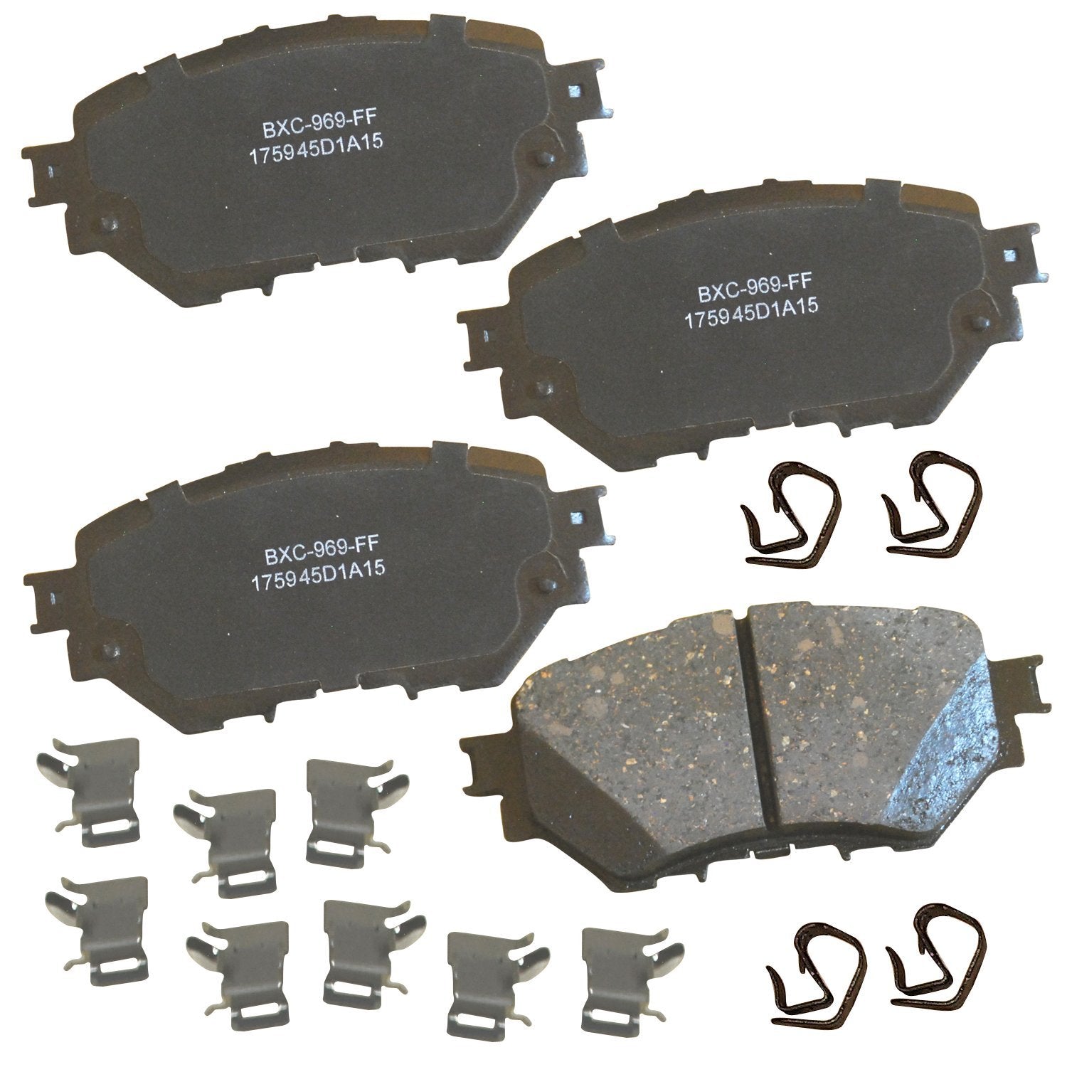 Bendix Premium Sbc1759 Ceramic Front Brake Pads For Mazda 3 2018-2014, 3 Sport 2017-2014