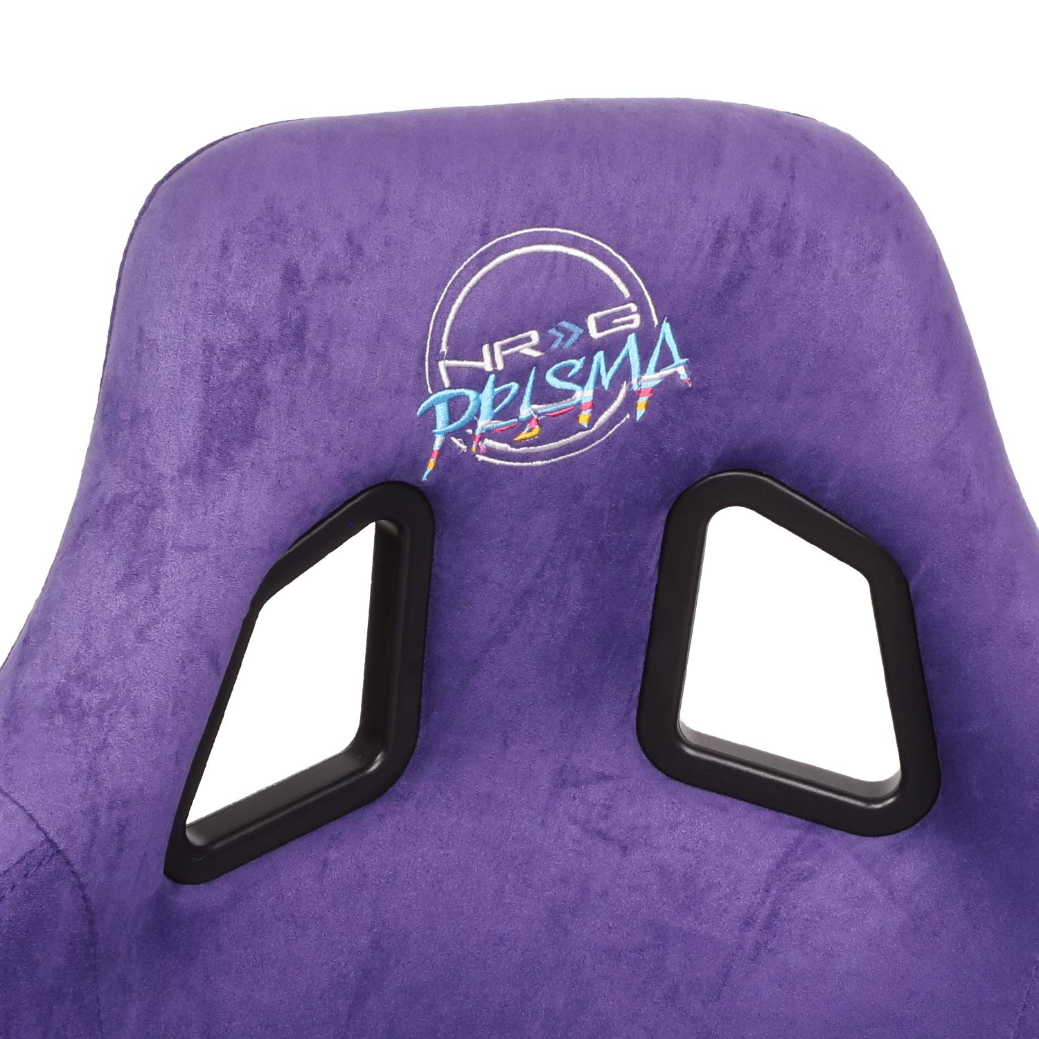 NRG Innovations NRG-FRP-302PP-PRISMA Universal Racing Seat, Size L, Purple/Black/Gold Flakes, Compatible with 6-Point Harnesses