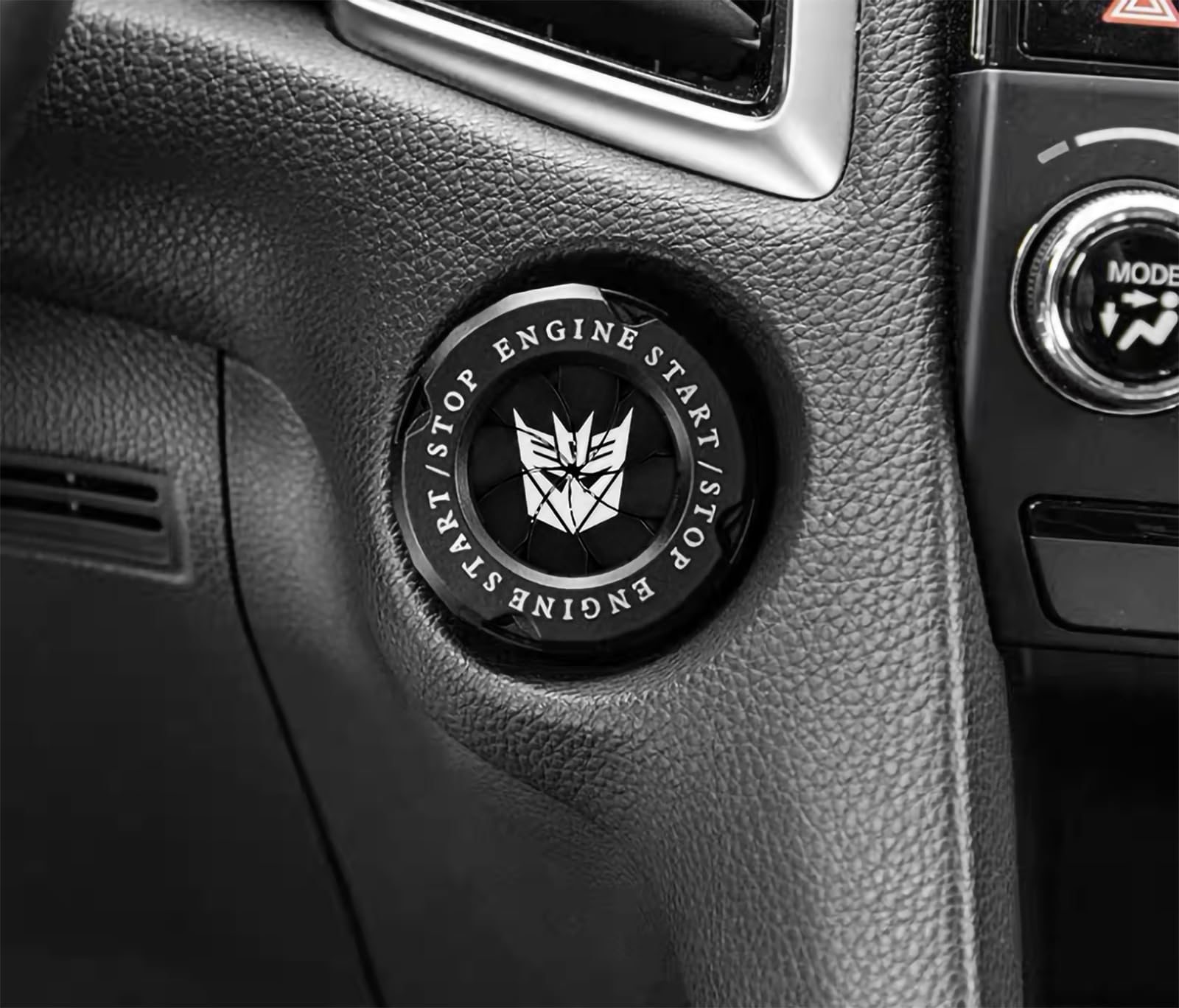 Rotary Push Start Button Cover, Universal Car Engine Start Button Cover, Car Stickers Interior Decor, Car Accessories Motorcycle