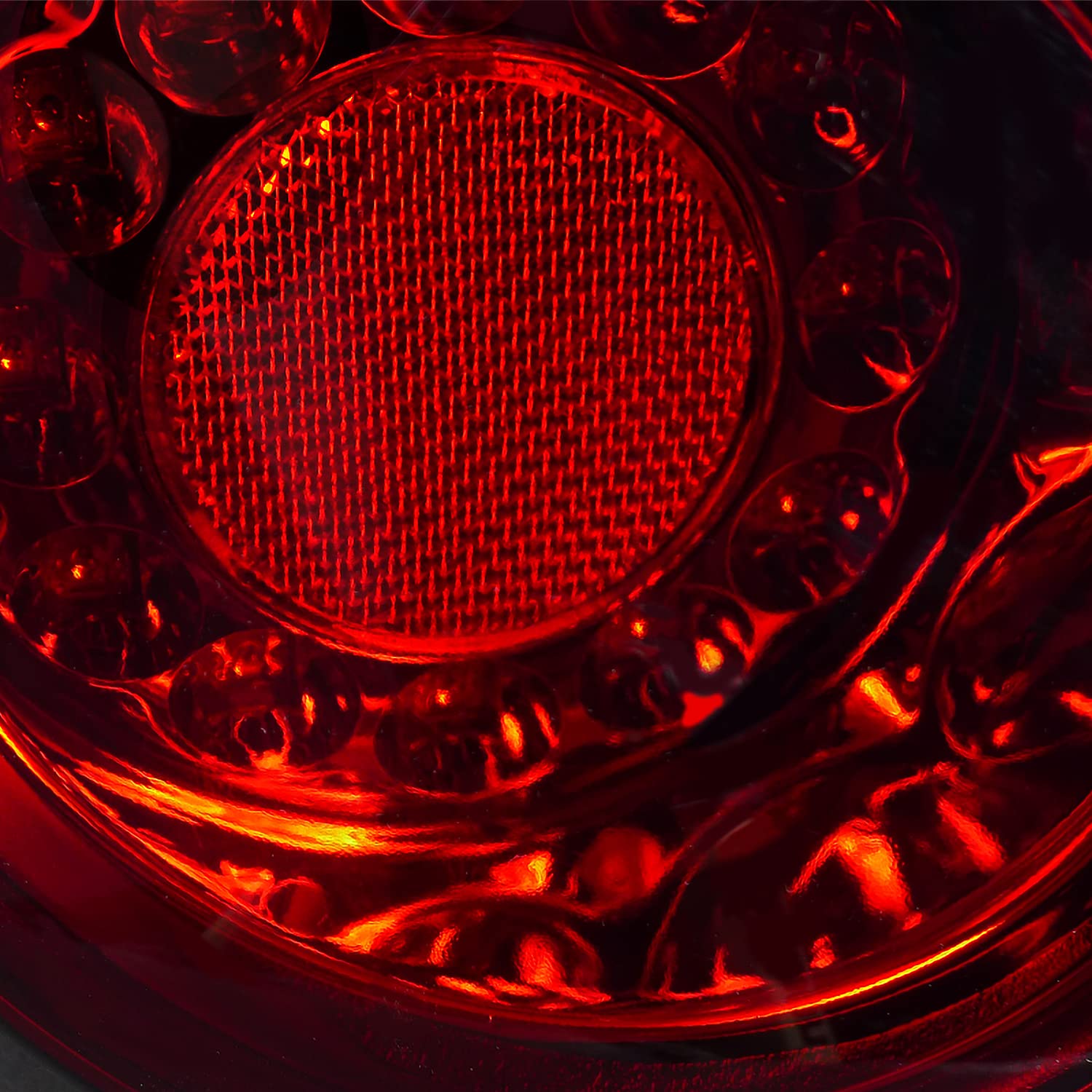 Spec-D Tuning Led Tail Lights Brake Lamps Red Clear Lens Compatible With 2005-2010 Chevy Cobalt Coupe 2 Door, Left + Right Pair