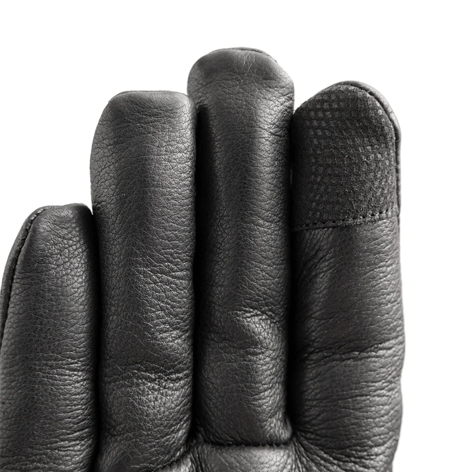 First Mfg Co - Collector - Men'S Motorcycle Biker Riding Black Leather Gloves - 4X Large - Cinched Wrists