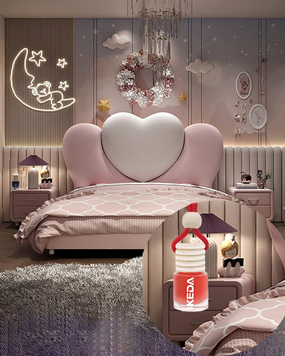 Ikeda Fragrance Car Air Freshener 4Ml Car Scents | 6Pcs 45-Days Keep Fragrance | Automotive Hanging Diffuser Bottles | Remove Au