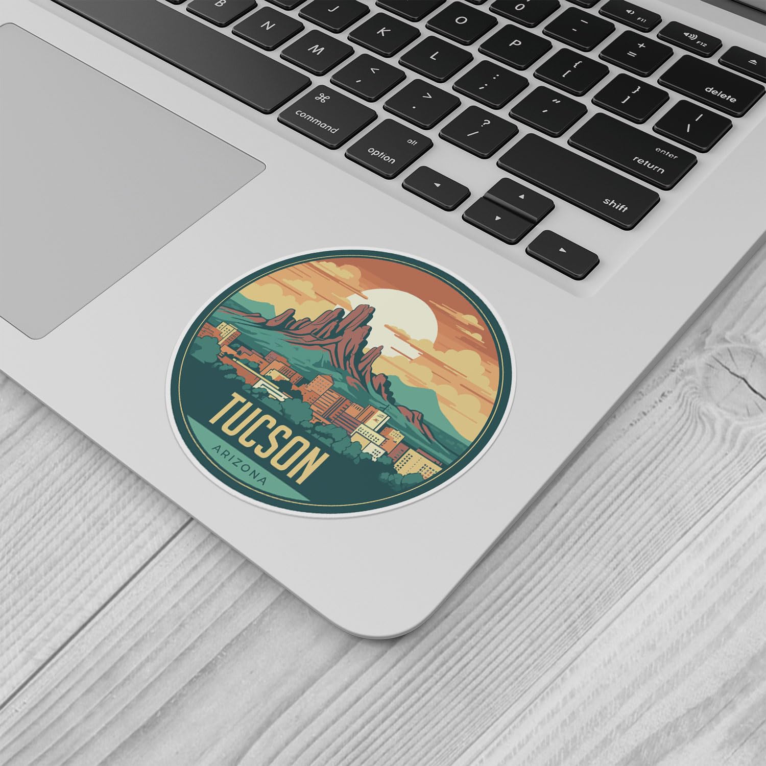 Tucson City Sticker - Waterproof Vinyl Decal for Car Bumper, Laptop, Water Bottle, Wall, and Window, Size - 3'' Longer Side