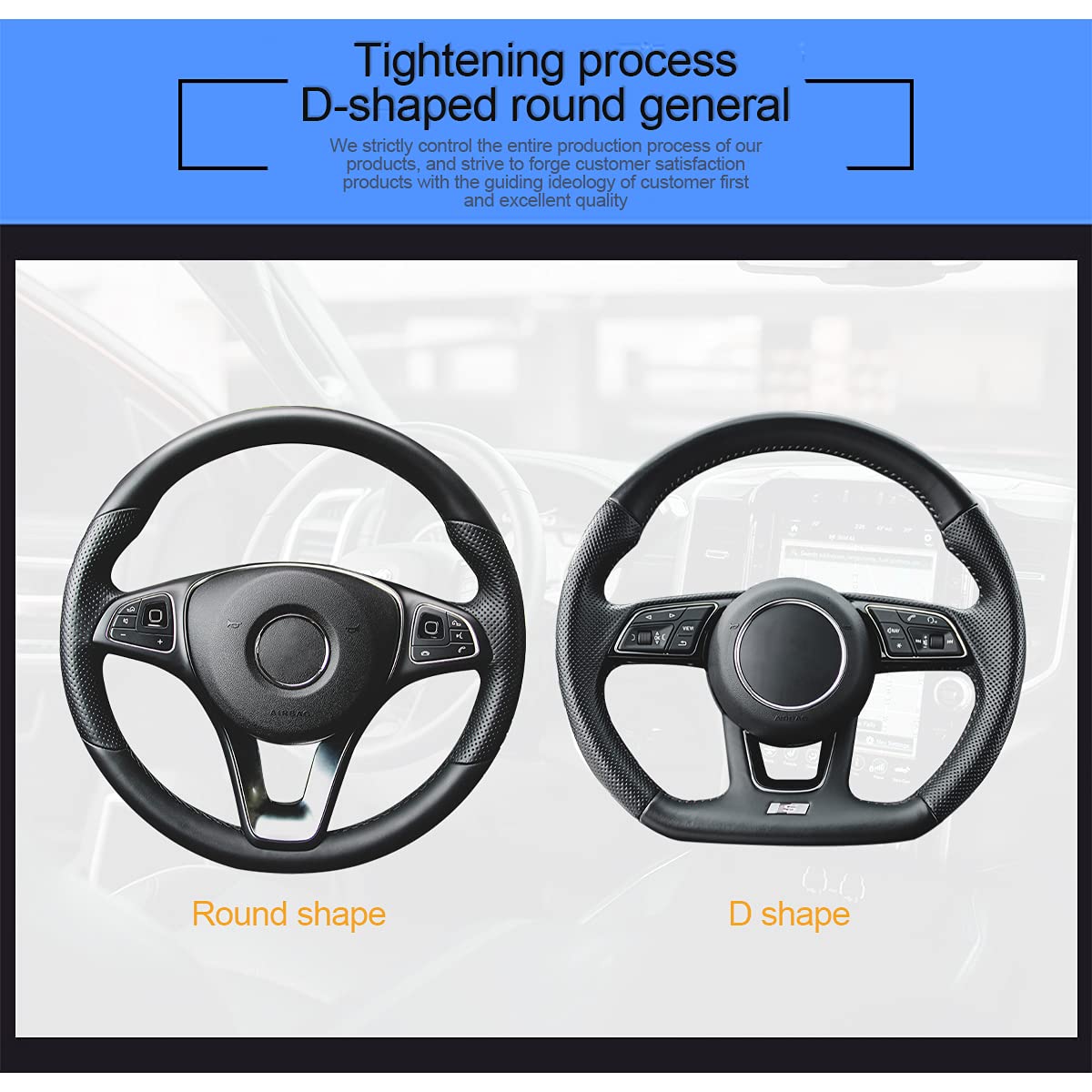 Leather Car Steering Wheel Cover, Anti-Slip Breathable Microfiber Leather Steering Wheel Protector For Women Men, Universal 15'' Elastic Soft Odorless, Car Accessories For Car, Truck, Suv (Wine Red)