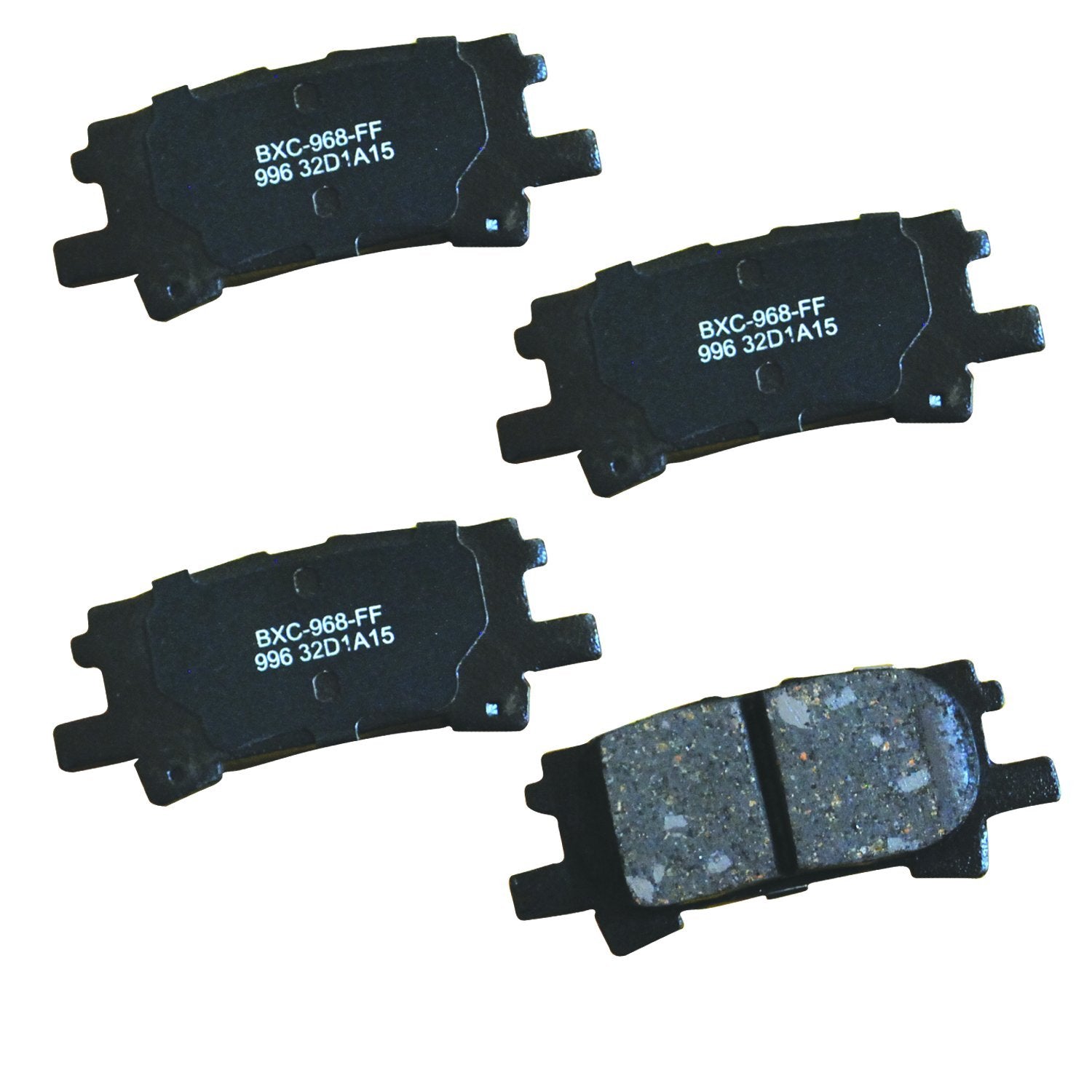 Bendix Premium Sbc996 Ceramic Rear Brake Pads For Lexus Rx330 2006-2004, Rx350 2009-2007, Rx400H 2008-2006, Toyota Highlander 20