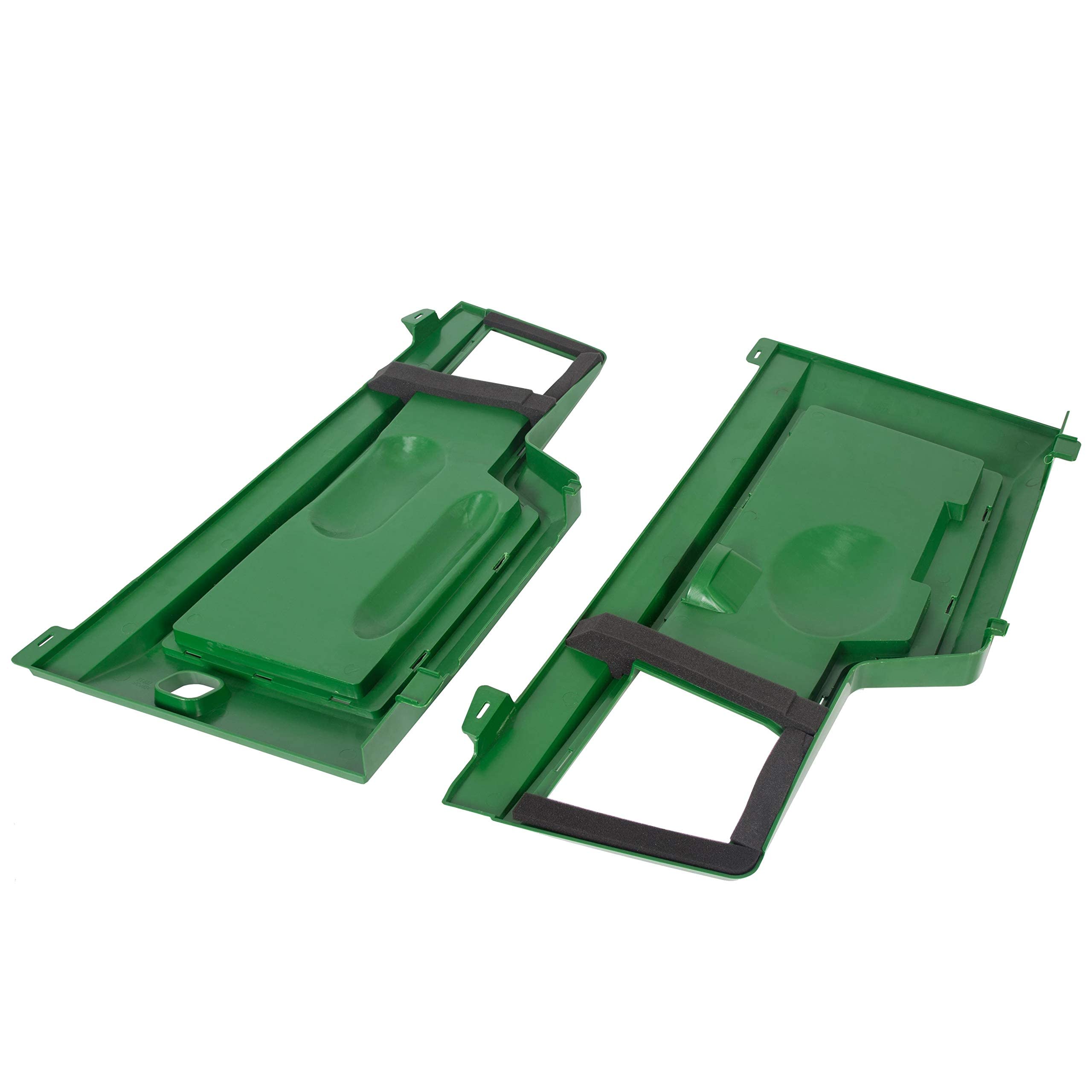 ECOTRIC Pair Side Panel Screen Kit for John Deere 415 425 445 455, Green, Plastic, Model ET-637, Replacement for AM128982 AM128983