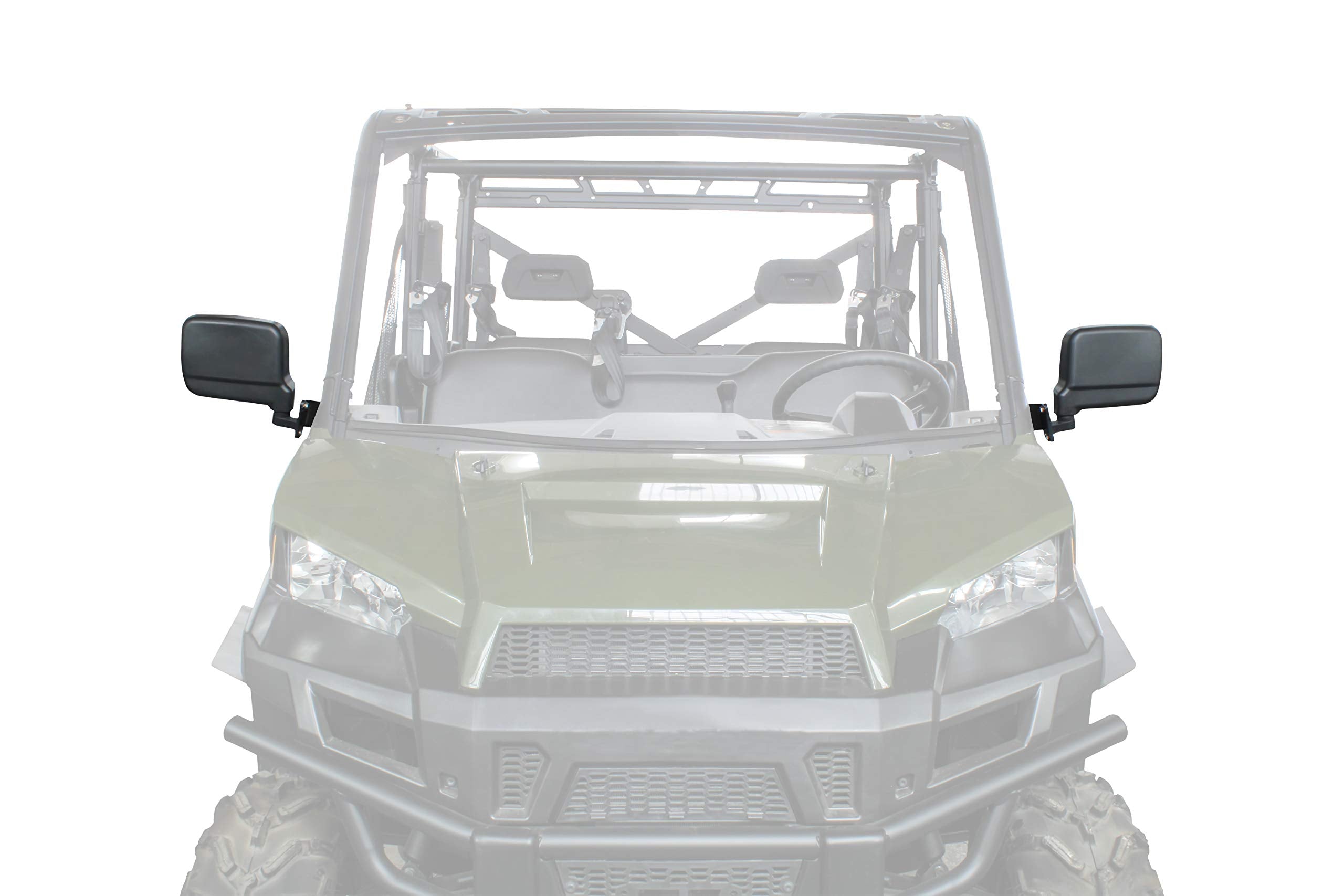 SAUTVS Rear View Side Mirrors for Ranger 500 570 900, Adjustable Folding Side View Mirrors for Polaris Ranger 500 2017-2022, Ran
