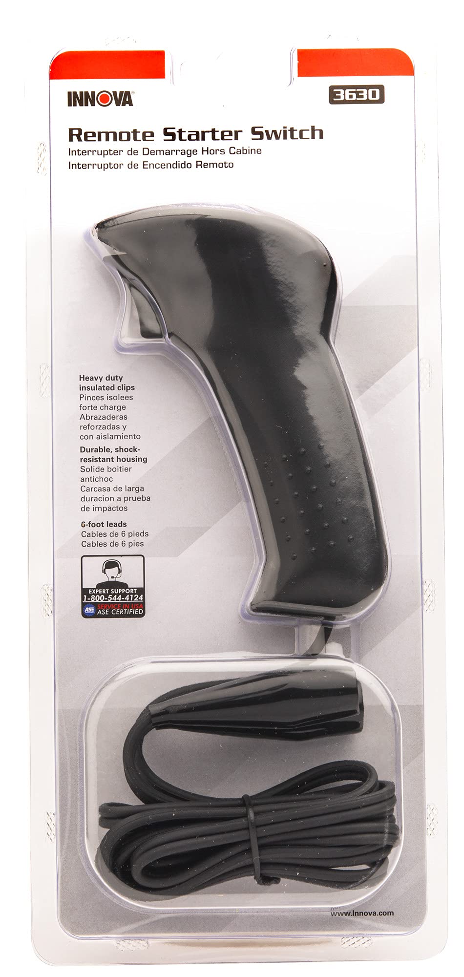 Innova Remote Starter Switch Model 3630 - Durable Acrylonitrile Butadiene Styrene Construction