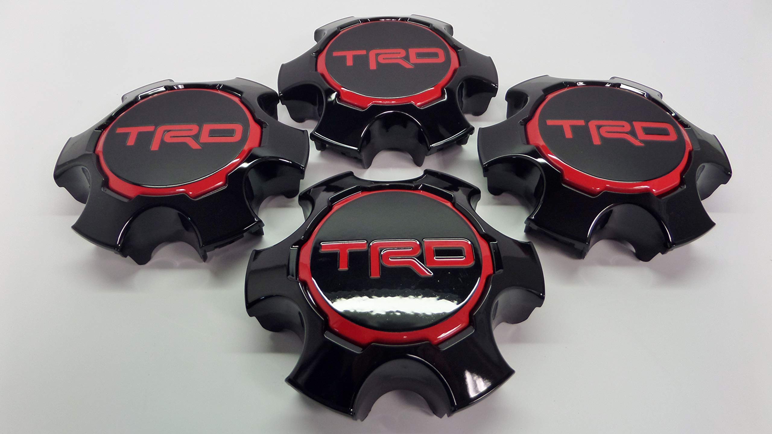 Toyota Tacoma TRD PRO Center Cap Set - Genuine OE OEM, Black Plastic