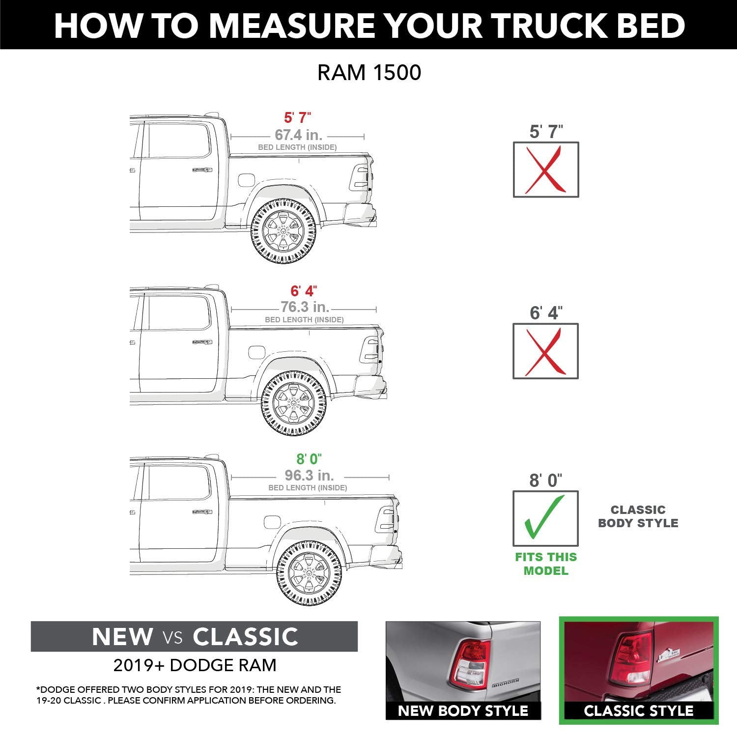 Realtruck Bak Bakflip Mx4 Hard Folding Truck Bed Tonneau Cover | 448204 | Fits 2002 - 2024 Dodge Ram 1500, 2003-21 2500/3500 8'
