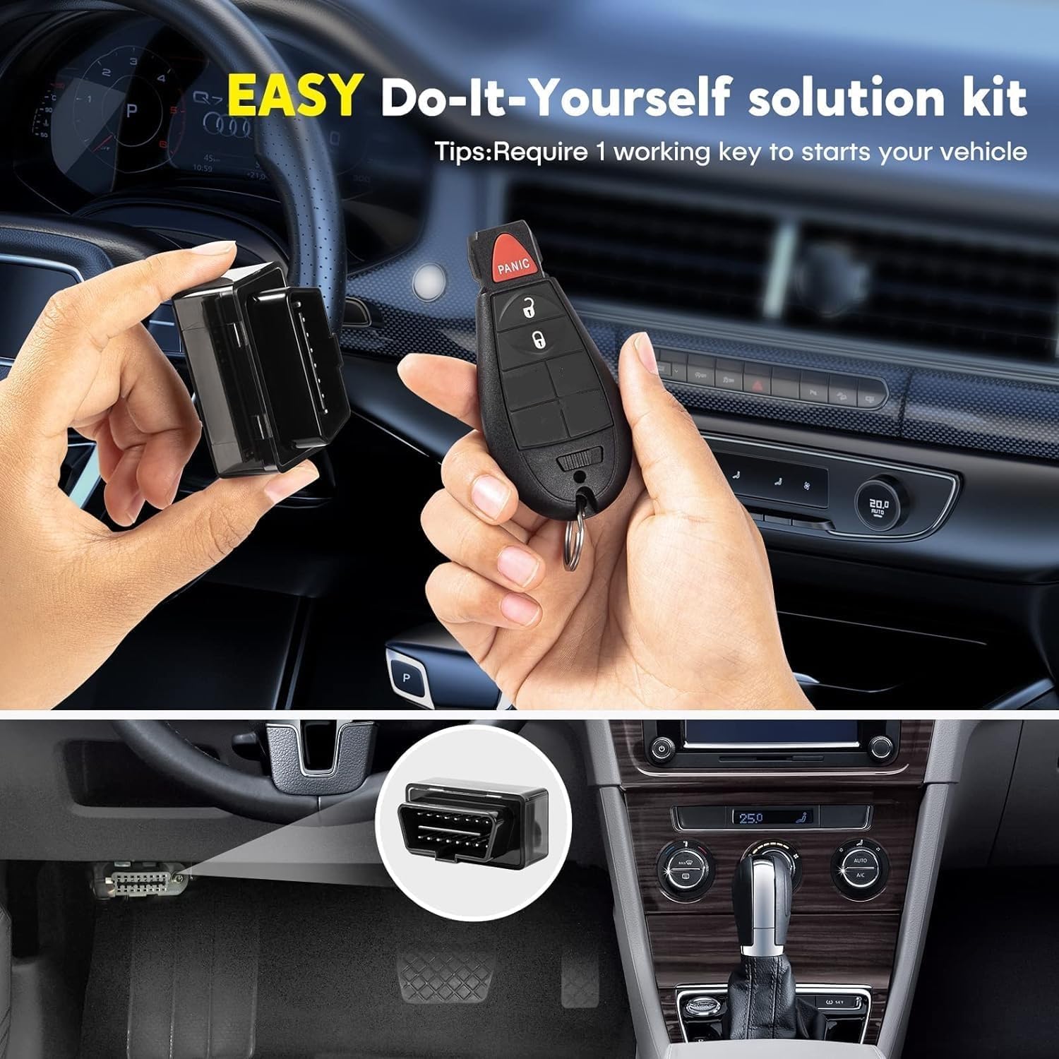 Key Fob FOBIK Replacement Compatible for Dodge Ram 1500 2500 3500 Truck Pickup 2009 2010 2011 2012 Journey Challenger Grand Cara