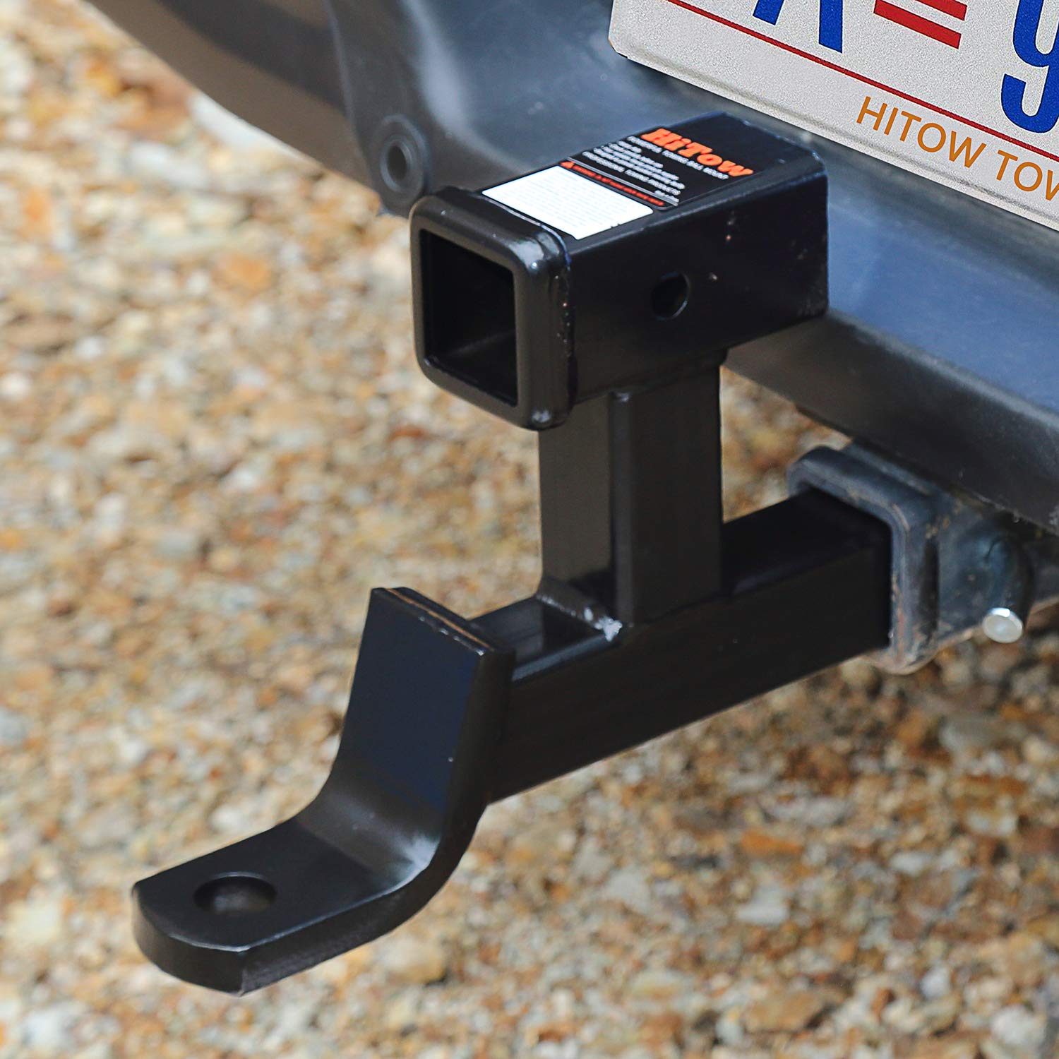 Hitowmfg Multi-Use Trailer Ball Mount 2'' Receiver Dual Hitch Extension (Gtw 5,000 Lbs)