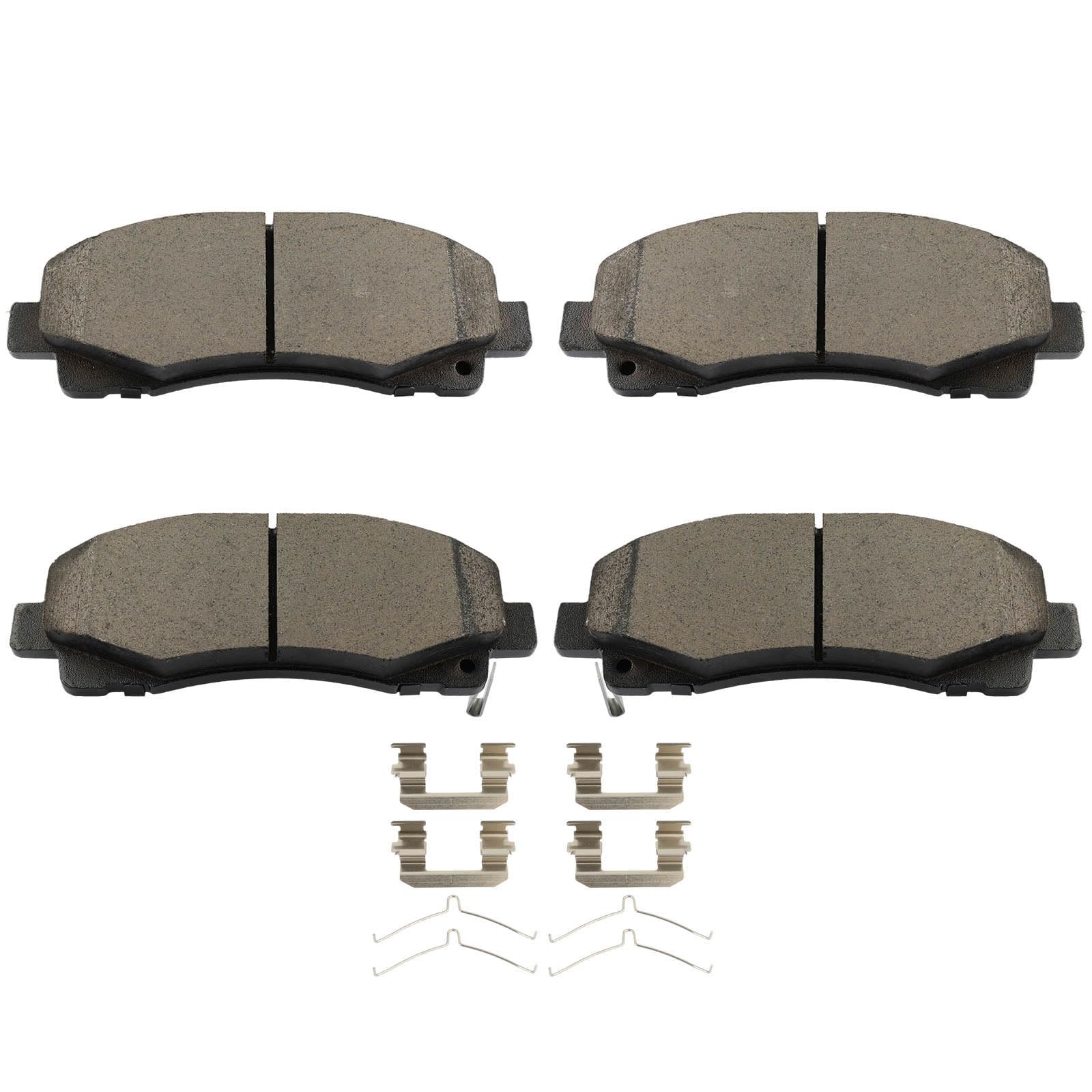 SCITOO D1584 Front Ceramic Brake Pads Sets w/Hardware Replacement For Acura For TLX 2015-2020,For Honda For Ridgeline 2012-2014