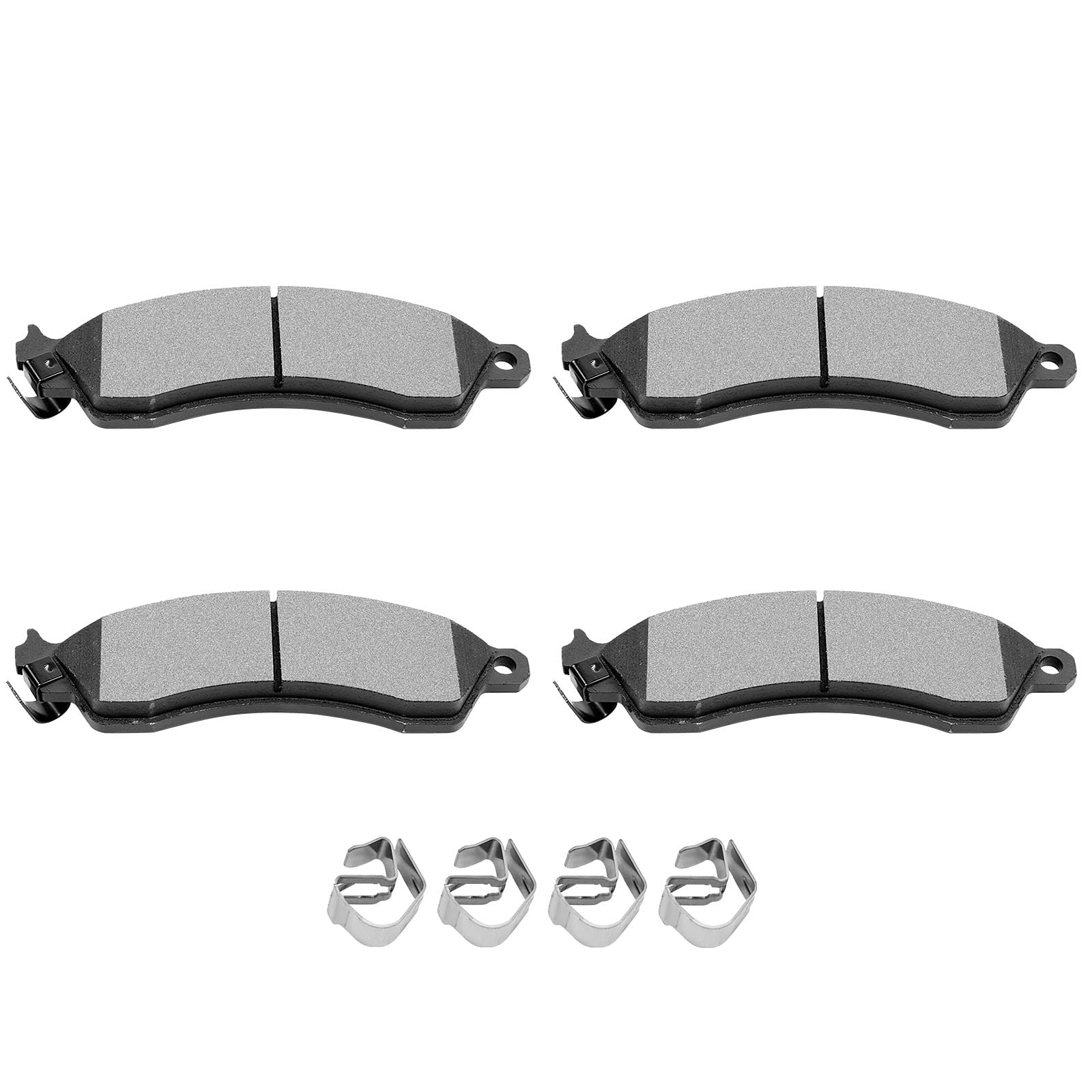 Scitoo D412 Semi-Metal Brake Pads Kits Front Replacement For Chevrolet Camaro 1988-1991,For Chevrolet Corvette 1988-1996,For Pon