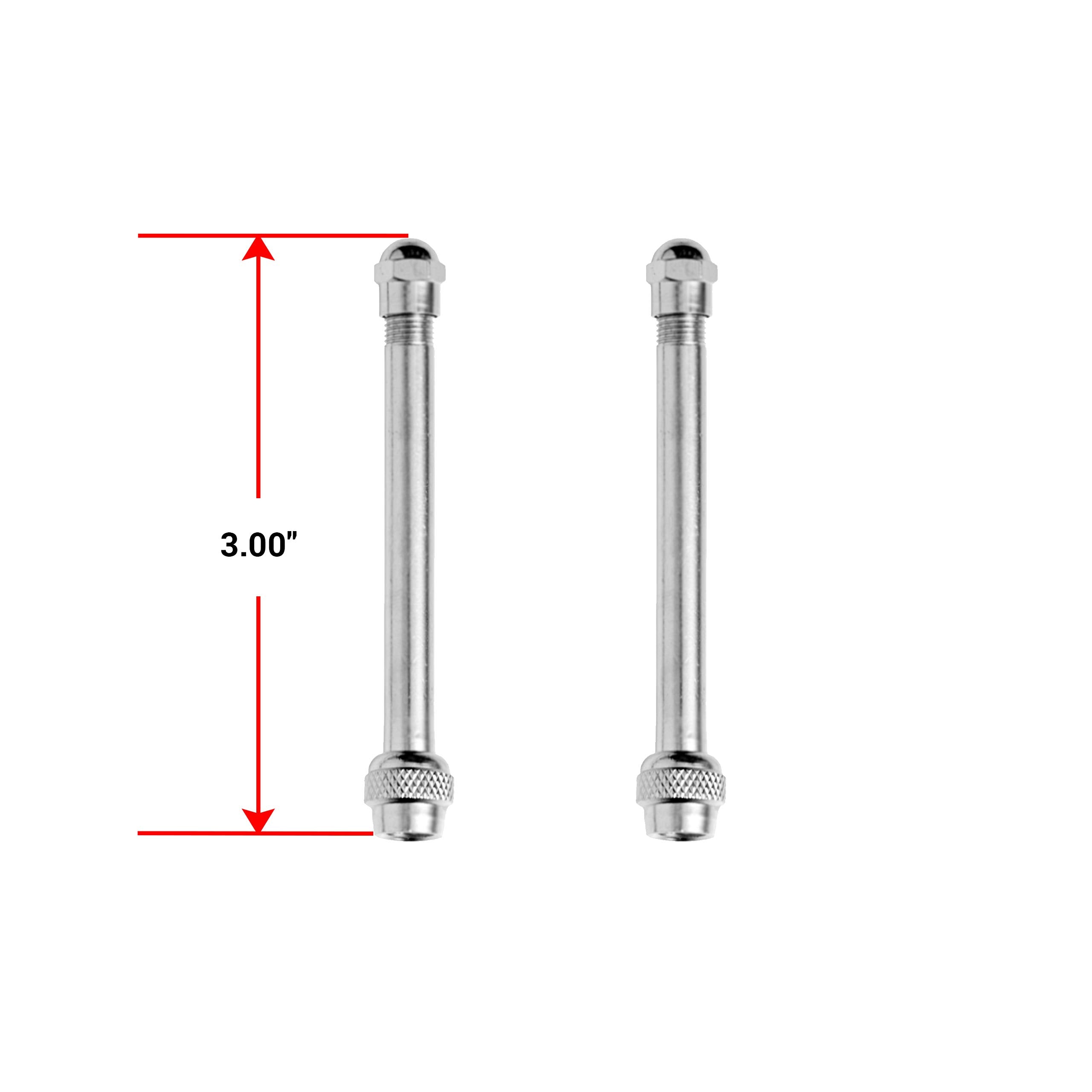 Pacific Dualies 18099 3 Inch Straight Valve Stem Extension - Set Of 2