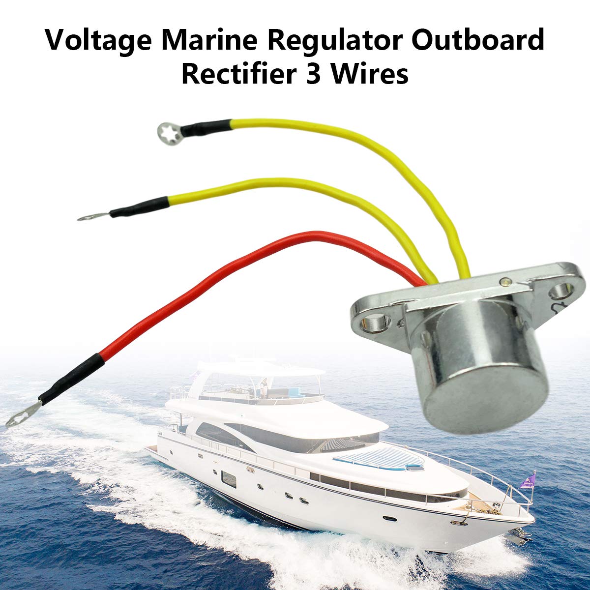 Outboard Rectifier 3 Wires Fits For 1980-2001 Johnson Evinrude 15 60 65 75 85 88 9.9 90 100 110 112 115 140 150 175 200 235 Hp,