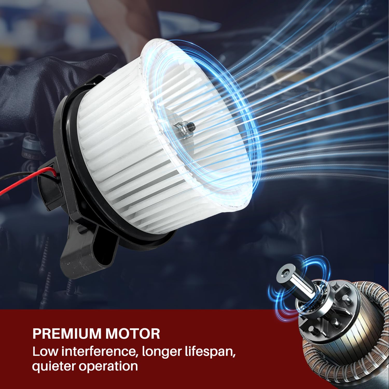 Aspligo 700187 Ac Heater Blower Motor Fan Assembly Fit For Chevy Colorado 2004-2012