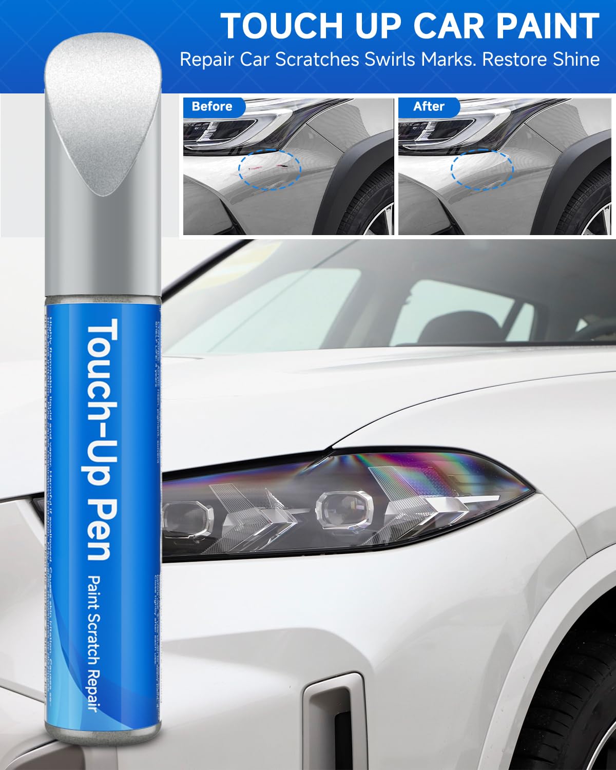 3T3 Ruby Flare Pearl Touch Up Paint Compatible with Toyota Exact Match Touch Up Paint Car Scratch Repair