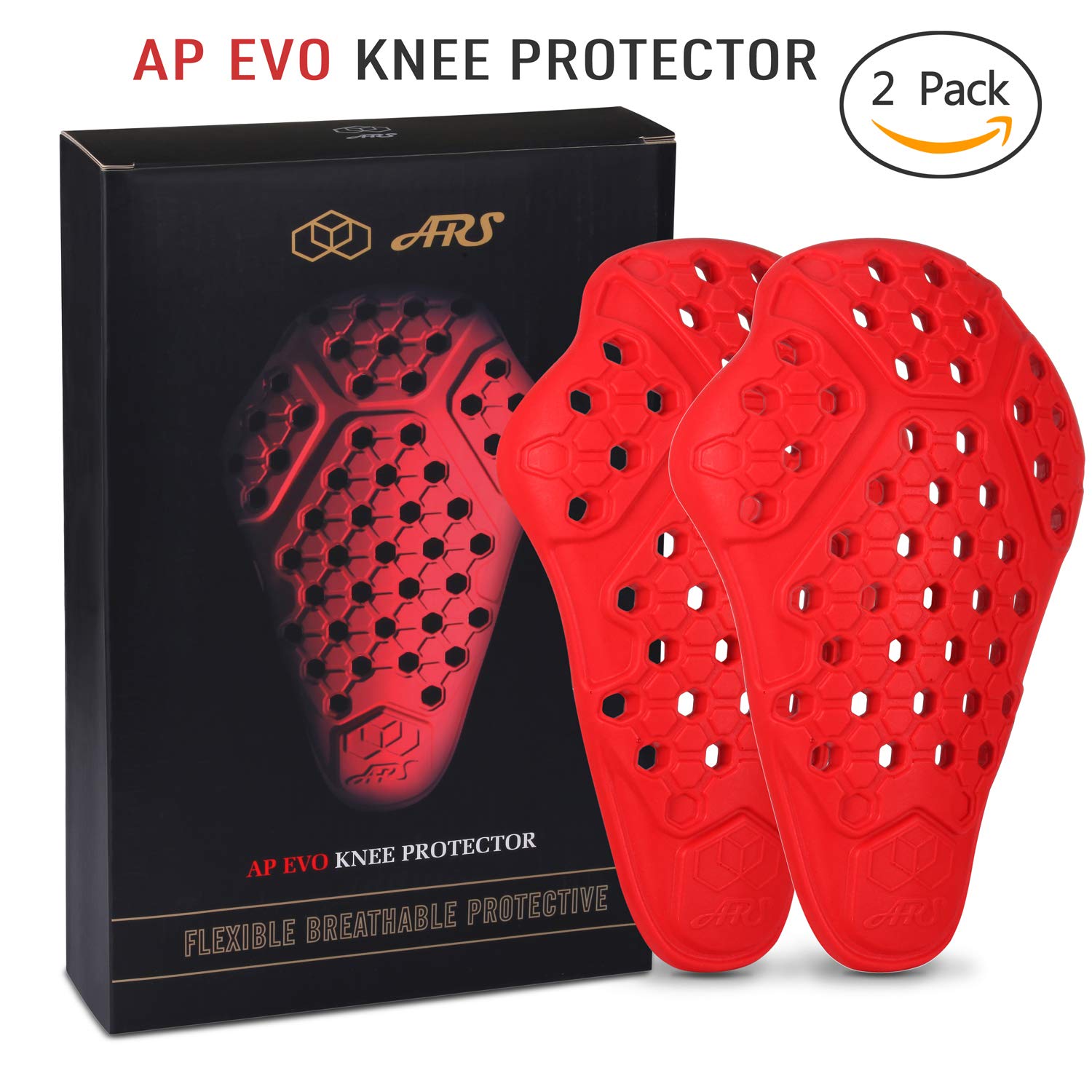 Surlim Knee Protector Ce Insert Armor Motorcycle Pants Replacement Pads Pair