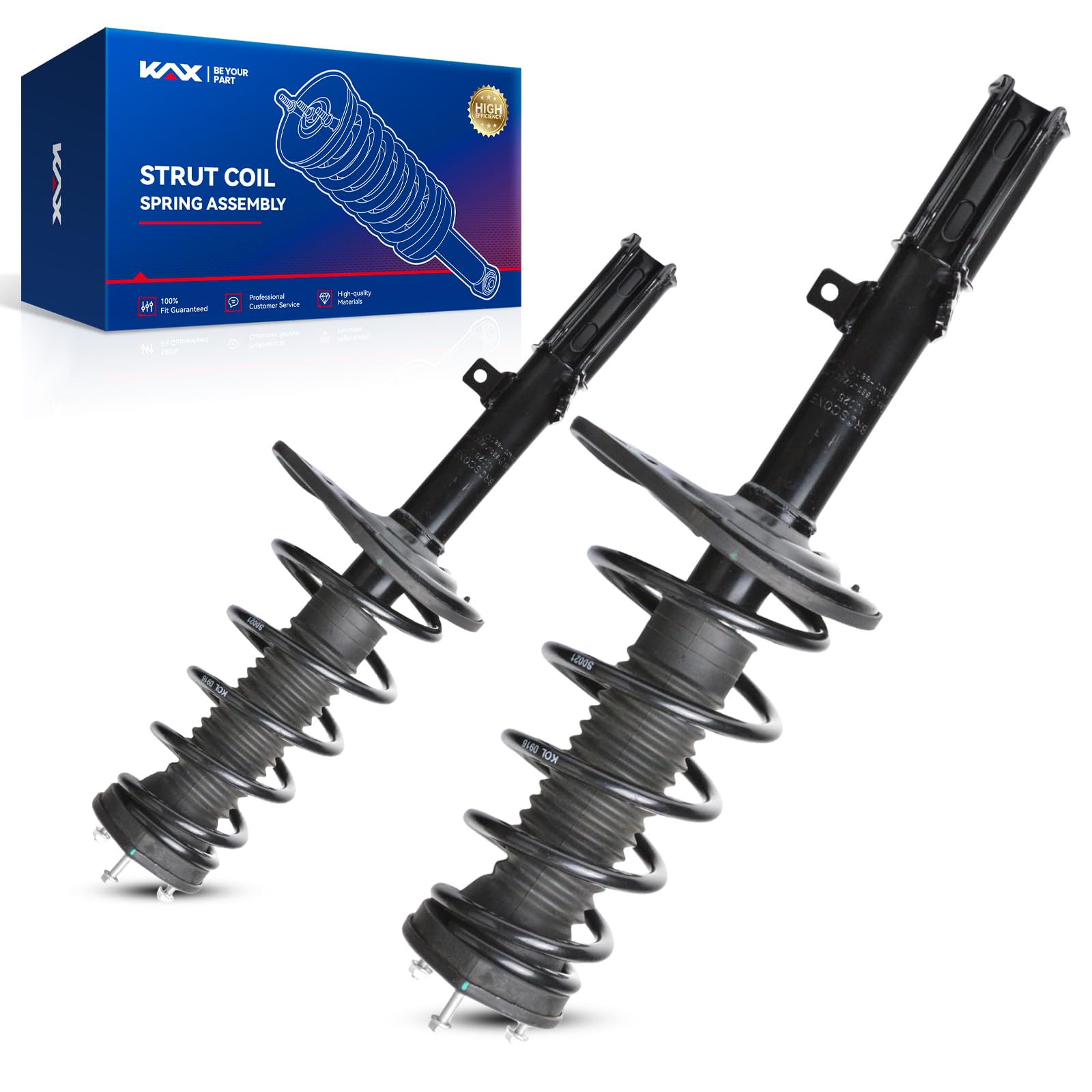 KAX Rear Complete Struts Shock absorber fits Avalon 2006-2012, Camry 2007-2011, ES350 2007-2009 172309 172310 Struts with Coil S