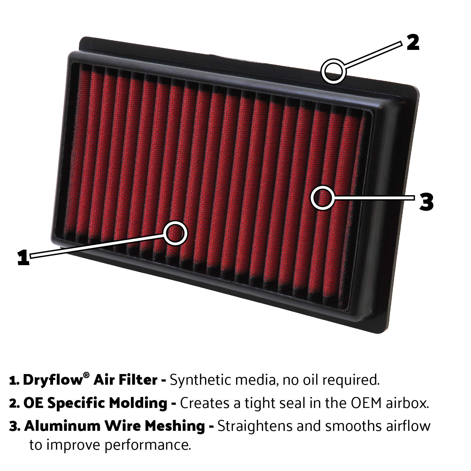 Aem 28-20247 Dryflow Air Filter