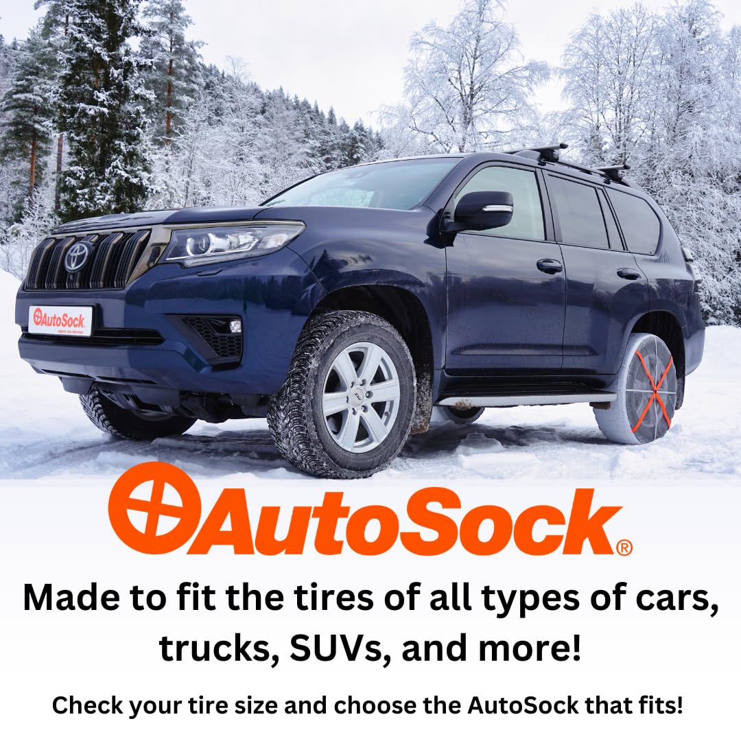 Autosock Hp645, Snow Socks For Tires, Pack Of 2
