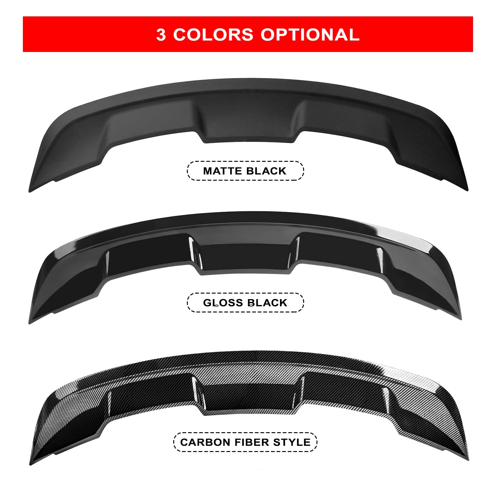 AAriguthel 2015-2023 Mustang Ecoboost Spoiler Compatible with Mustang V6/V8/Shelby/GT/EcoBoost Coupe 2 Door Models GT 350 GT500